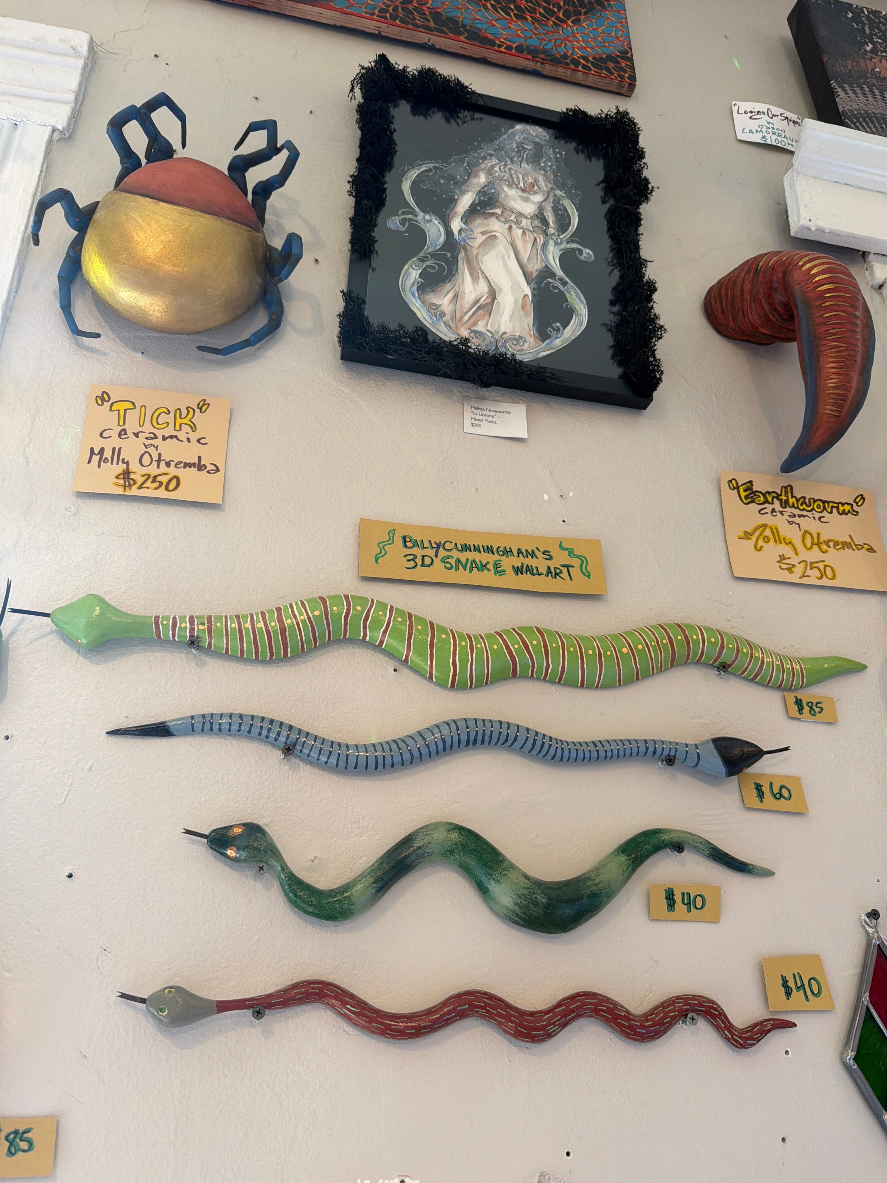 Bill Cunningham: Snakes 3D Mixed Media Wall Artwork