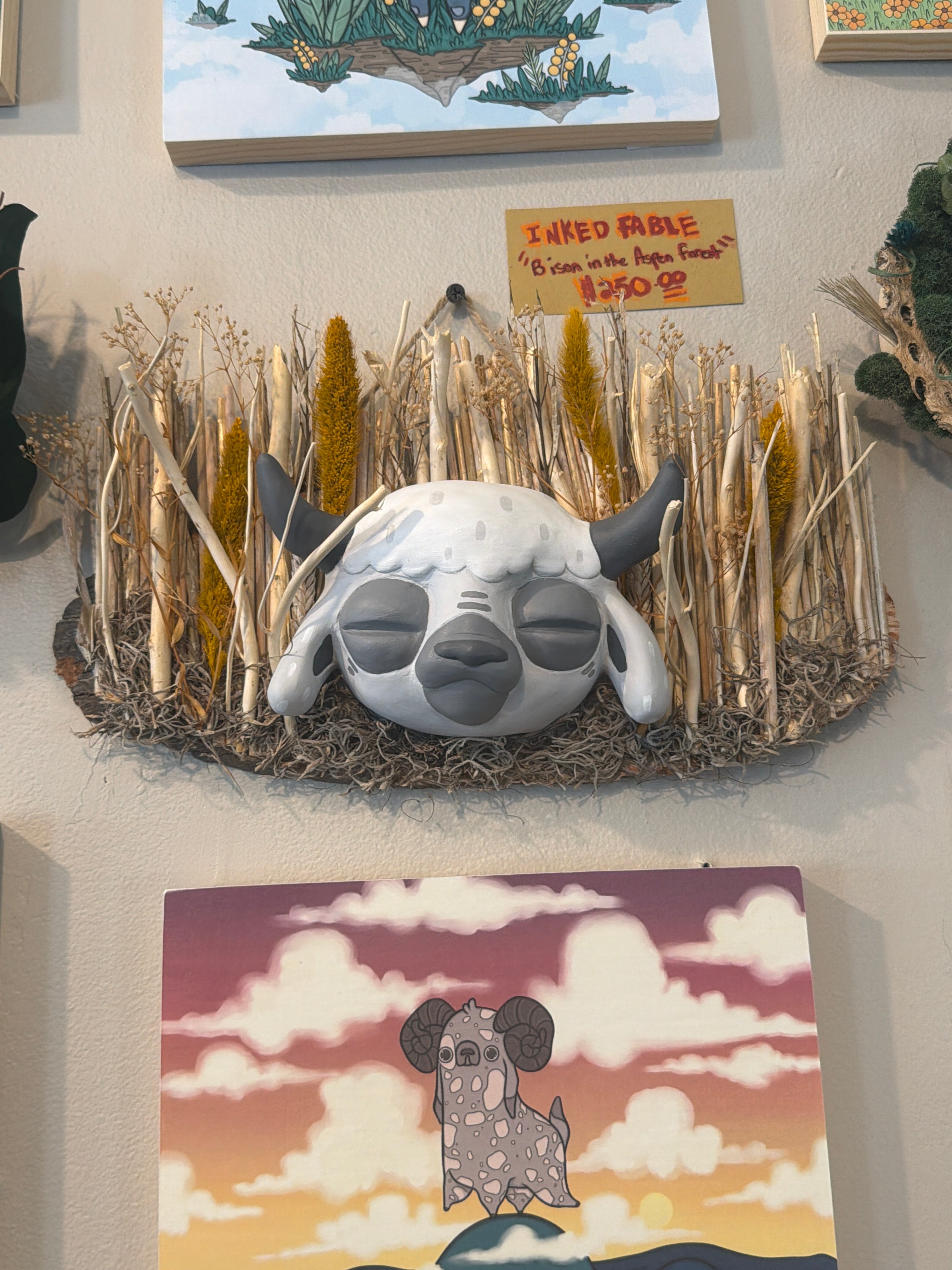 Inked Fables (Ash Alvarado): Bison in the Aspen Forest