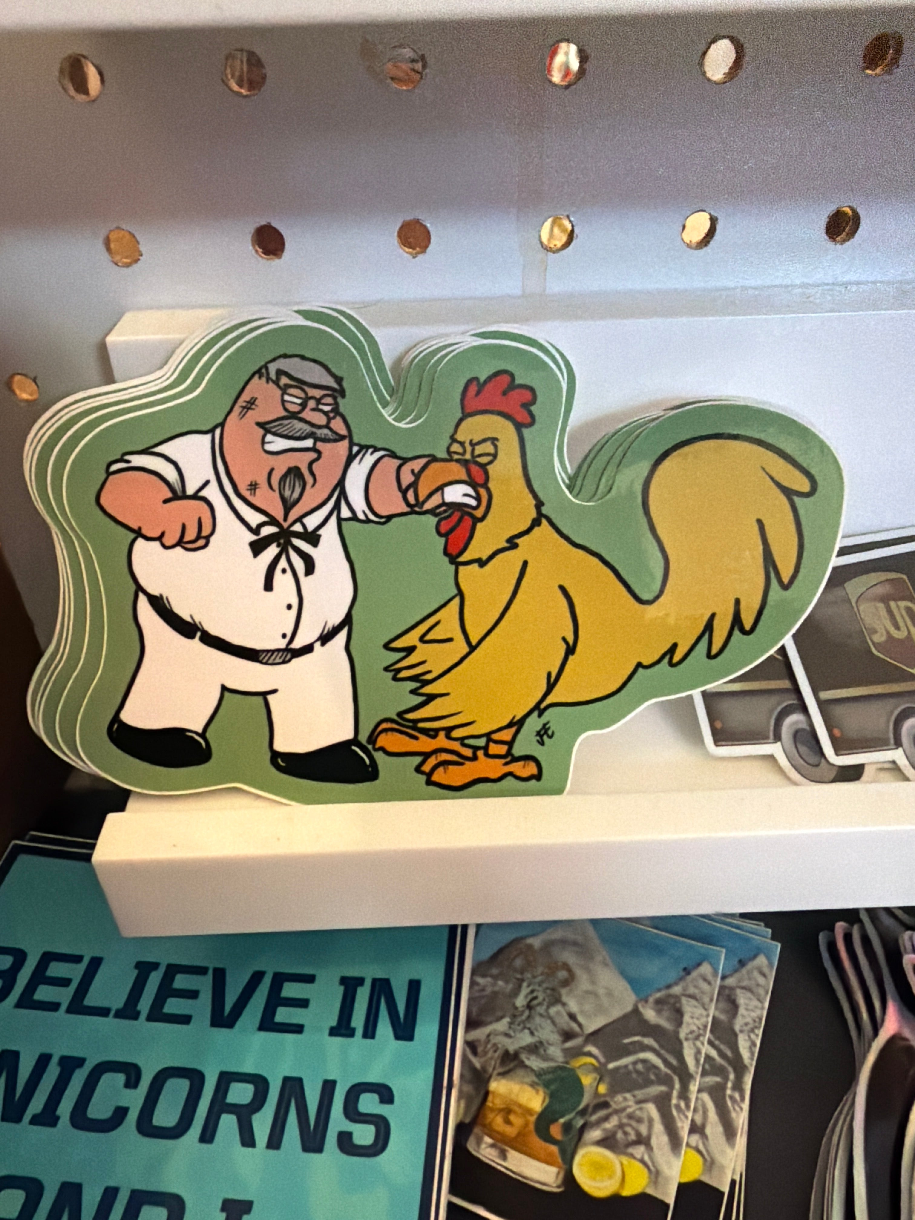 Grady Goods: KFC Fight by Jae Grady (Peter Griffin Colonel Sanders & Chicken Fight)