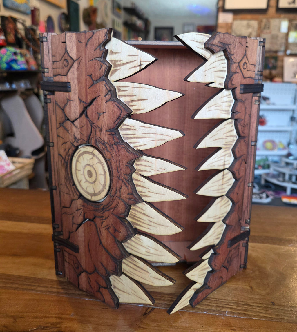 Mimic Book Wooden Box 12" x 10.5" x 2.75" - Minx Manx Monks