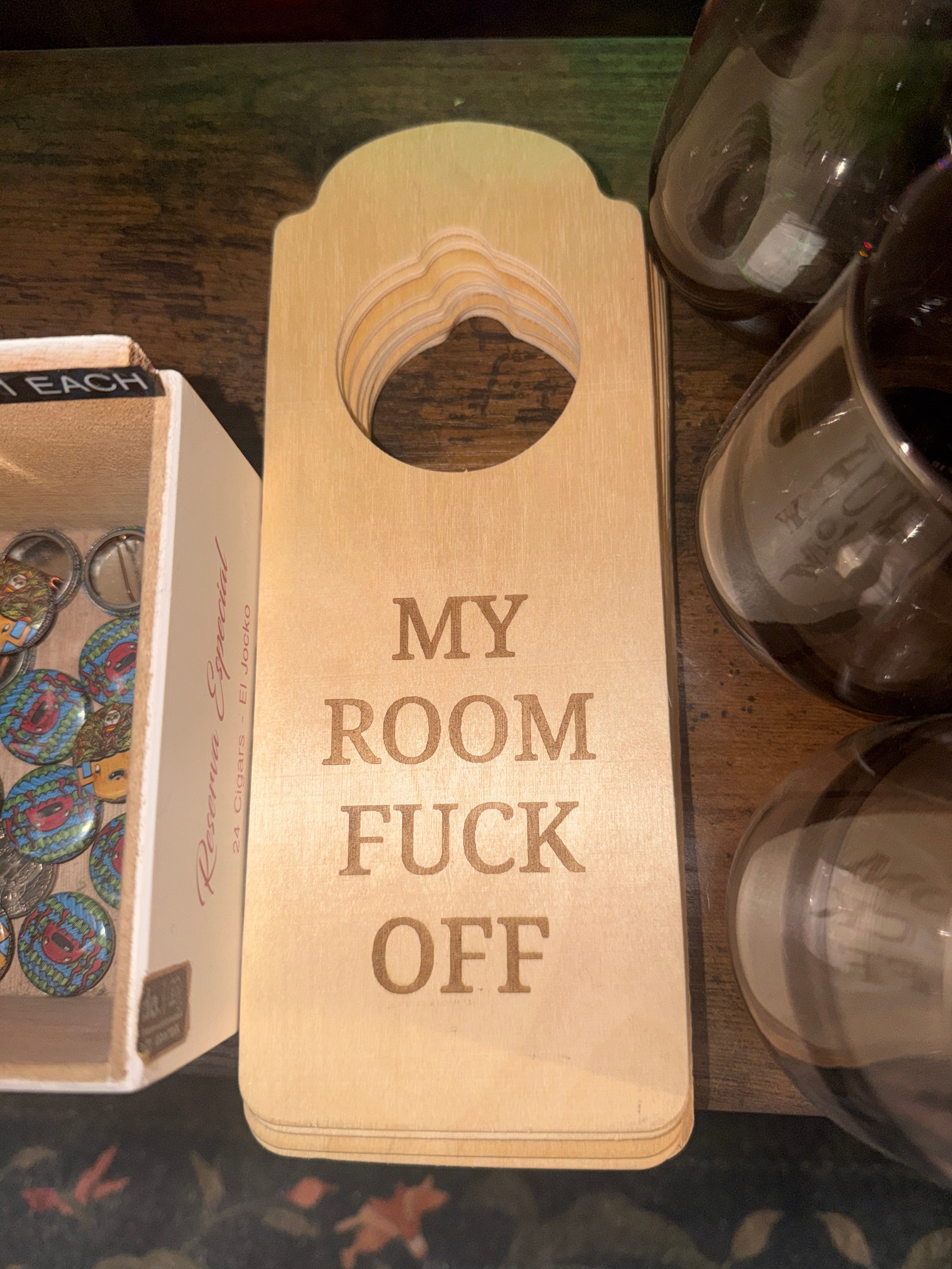 Mark McGee: Door Hanger "My Room F Off"