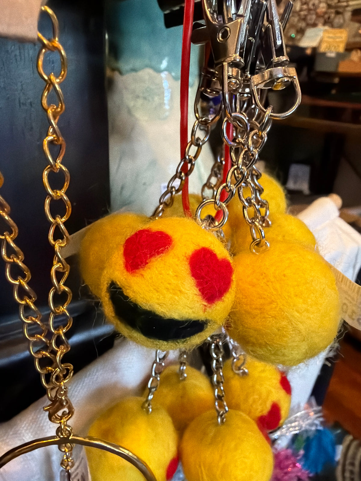 Kym Lambert: Emoji Felt Keychains