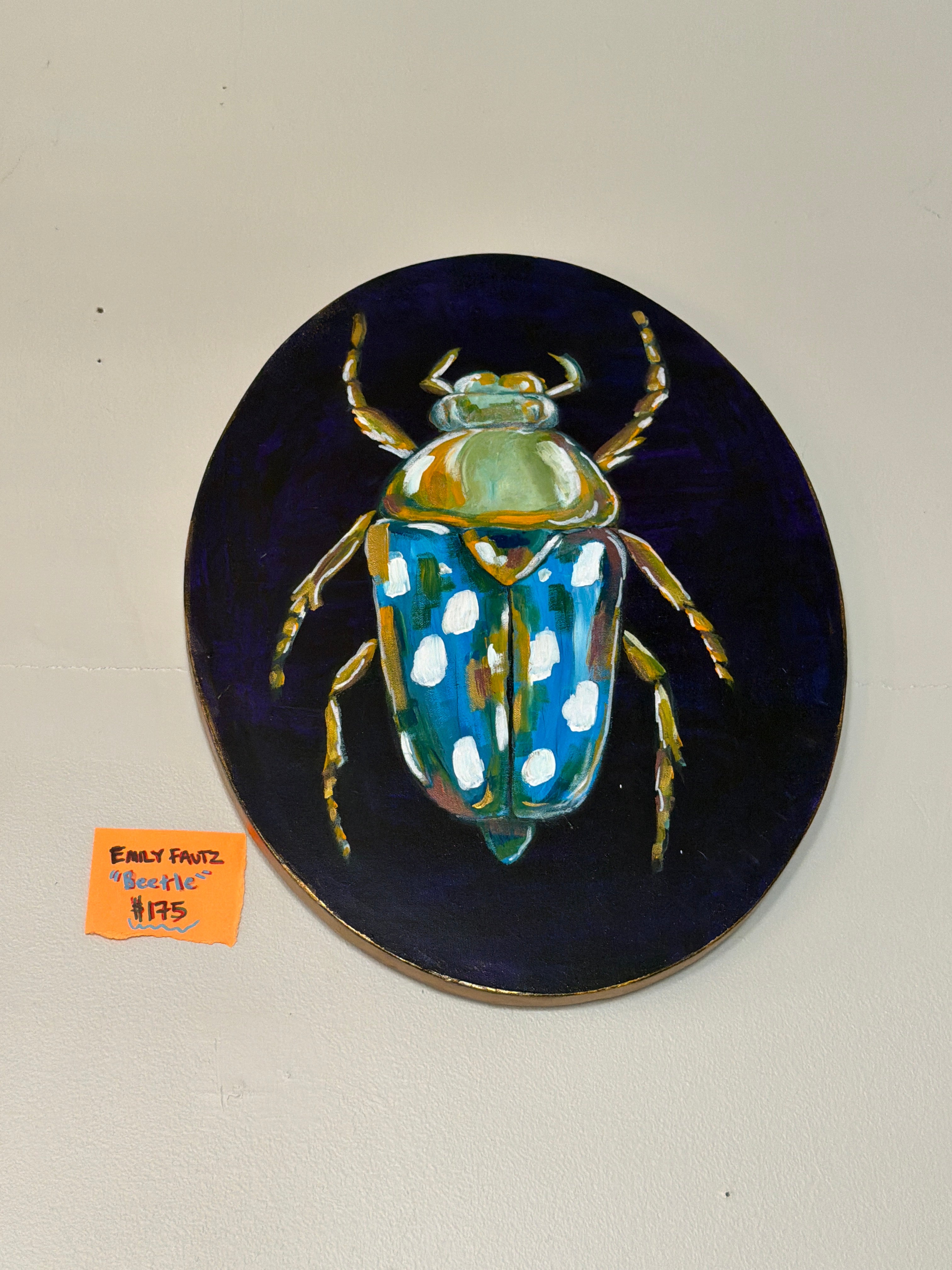 Emily Fautz: Beetle Painting Acrylic on Canvas