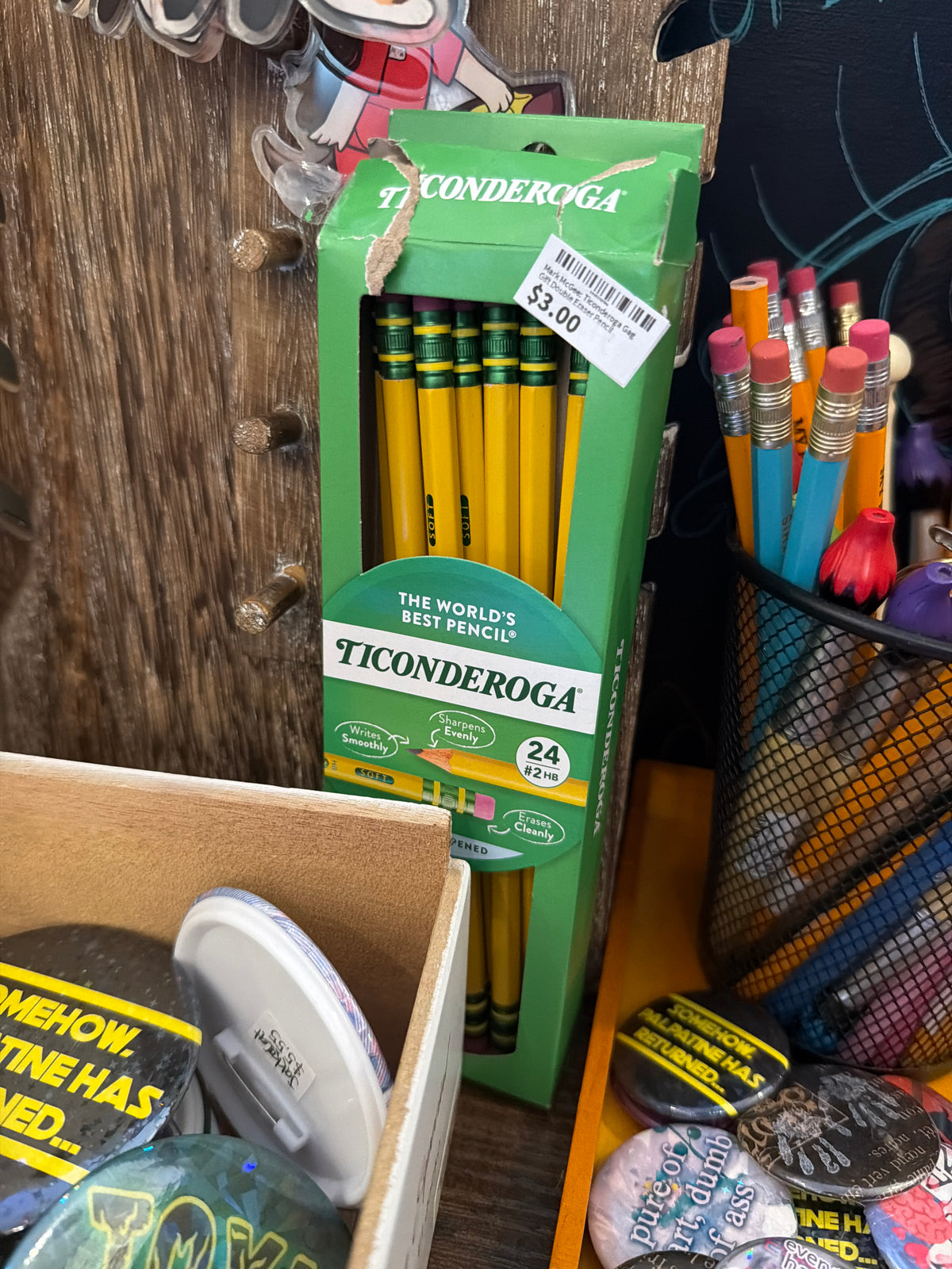 Mark McGee: Ticonderoga Gag Gift Double Eraser Pencil