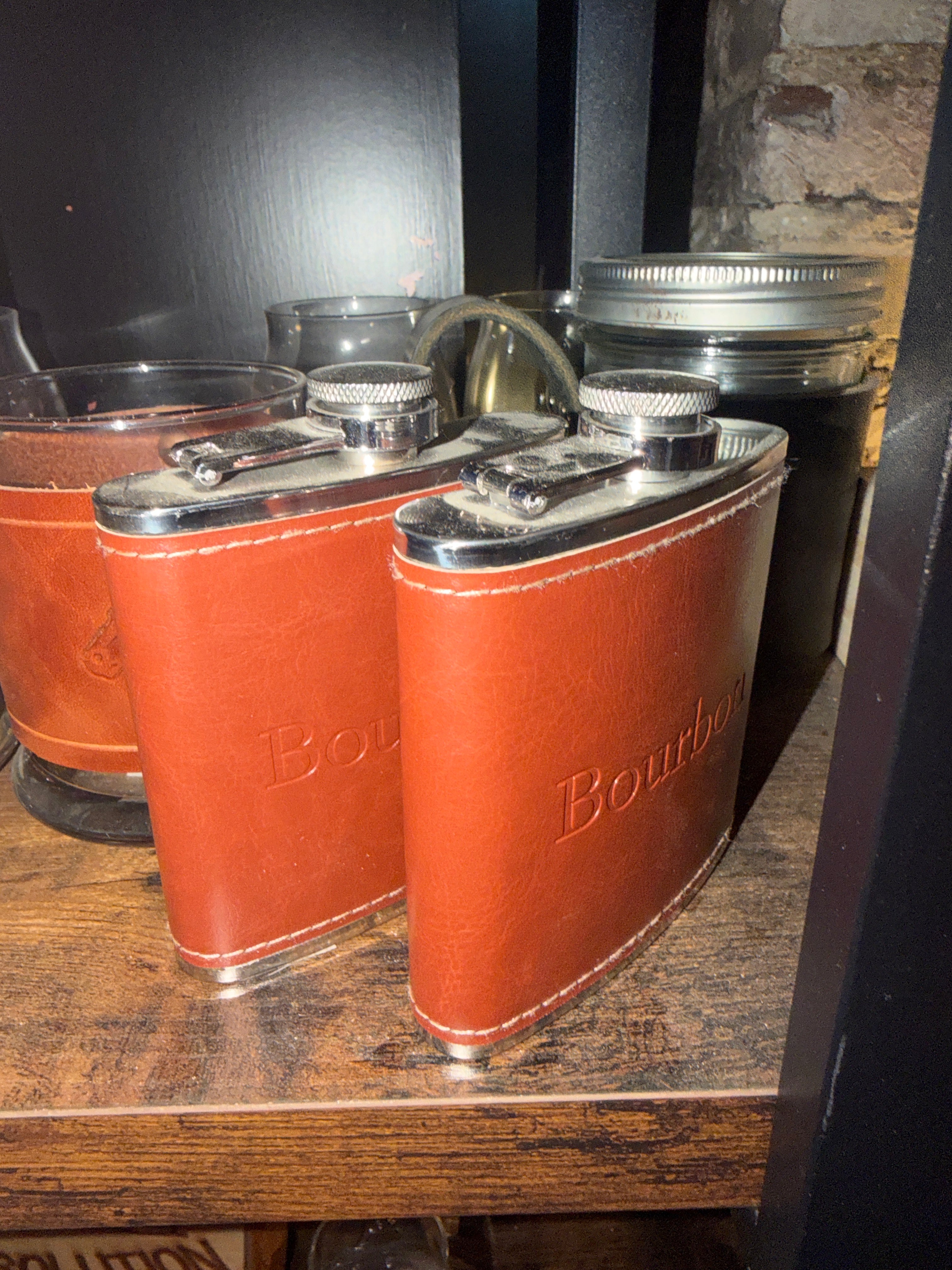 Grady Goods: Bourbon Vegan Leather Flask
