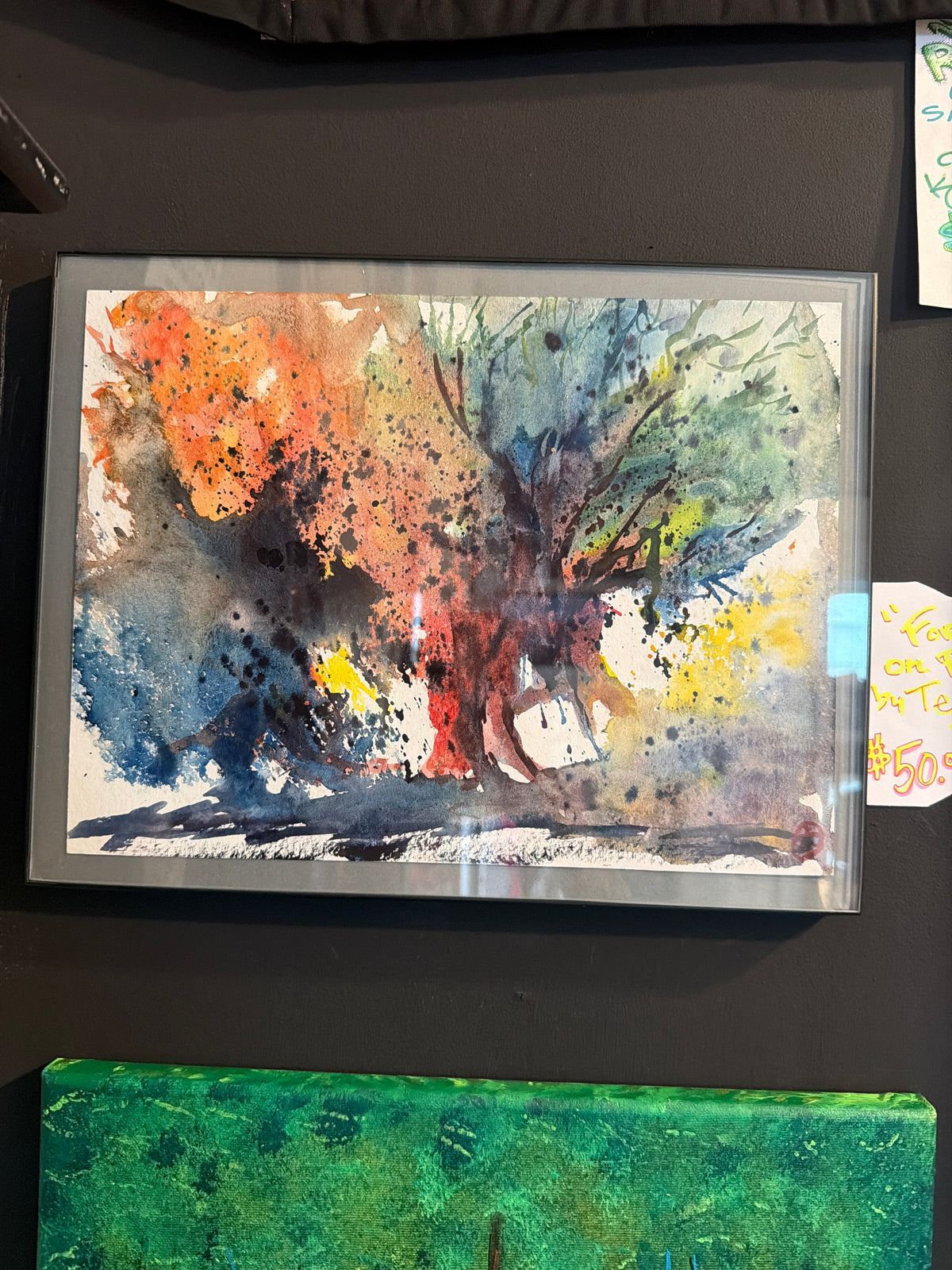 Terri Friel: "Forest on Fire" Painting