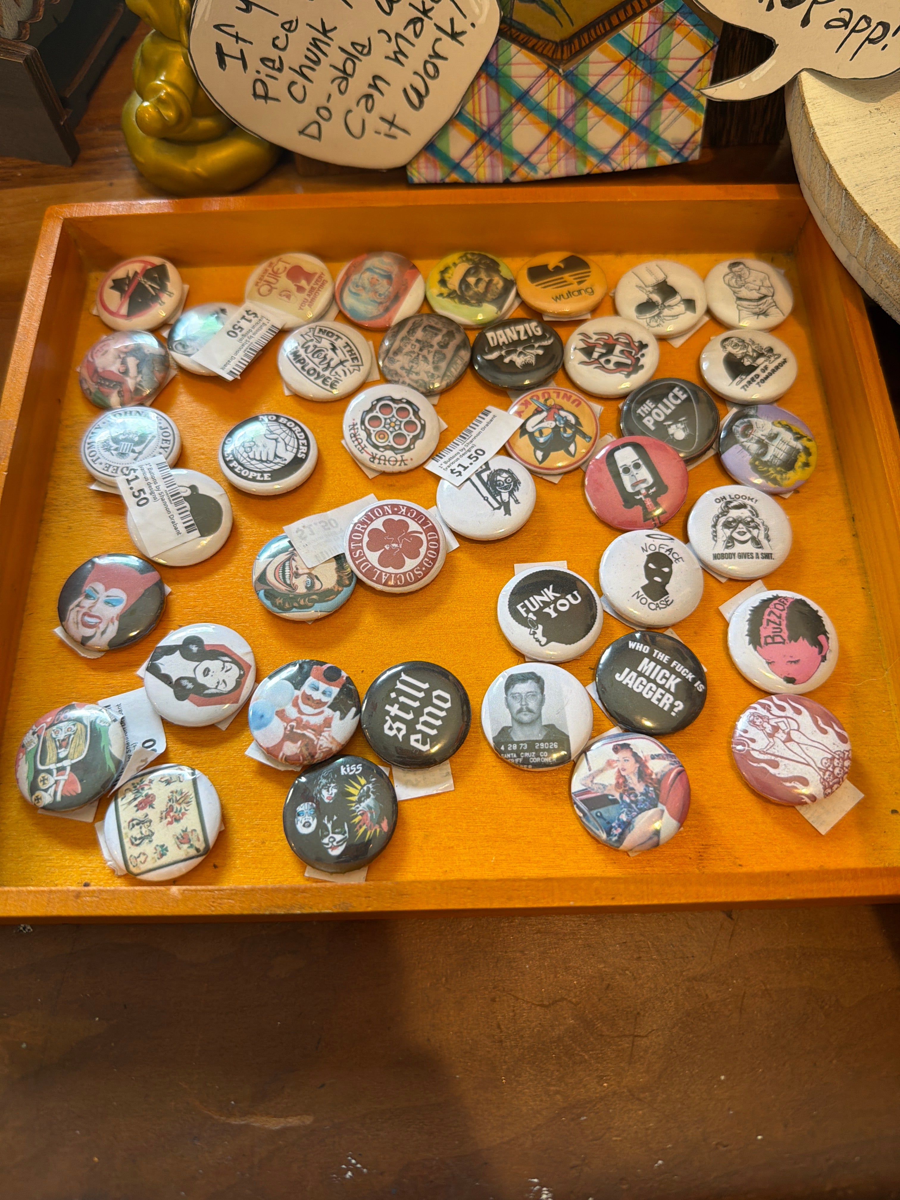 1" Buttons by Shannon Drabant (various designs)
