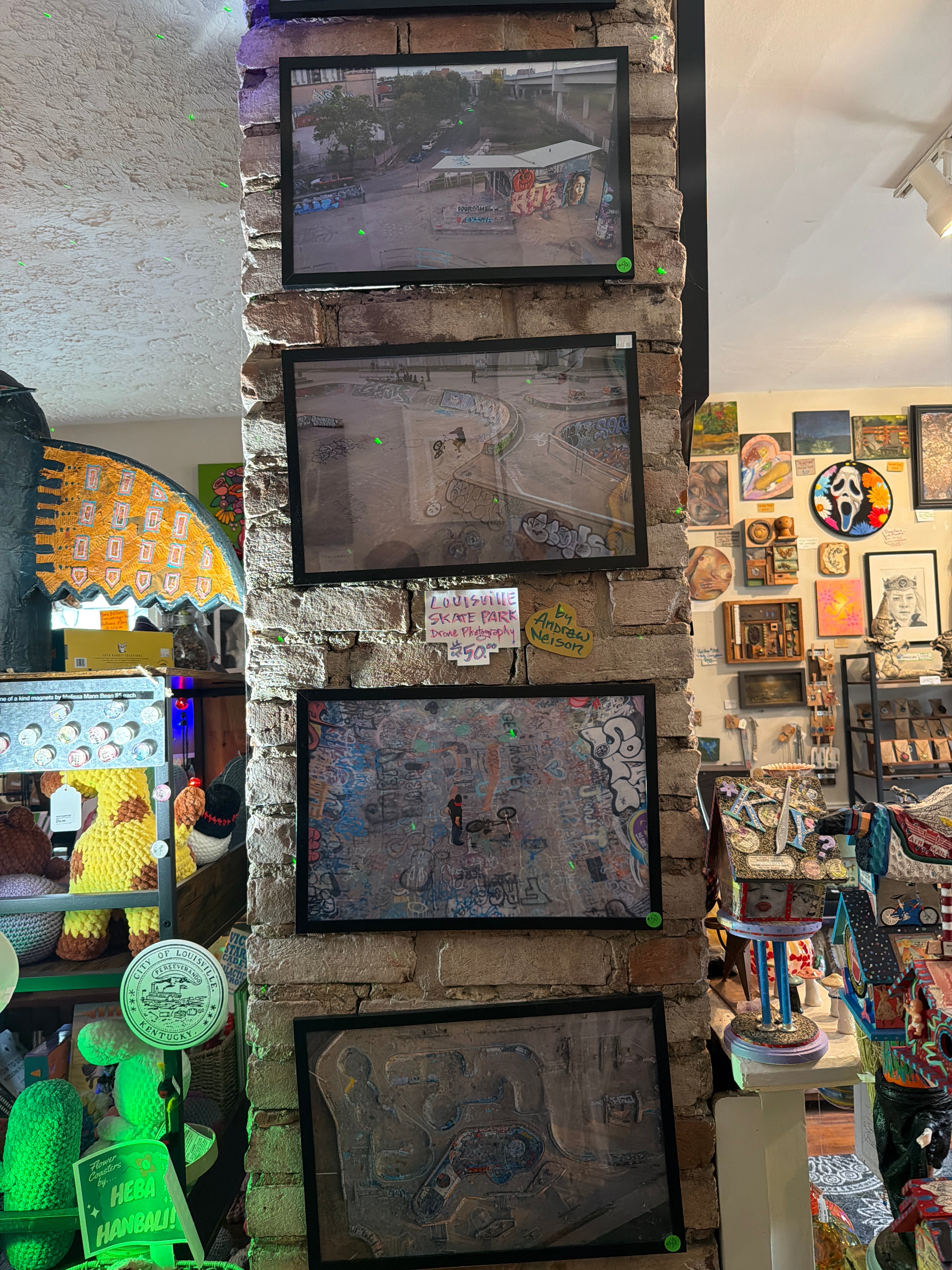 Framed Drone Photography, 12"x18" by Andrew Neison