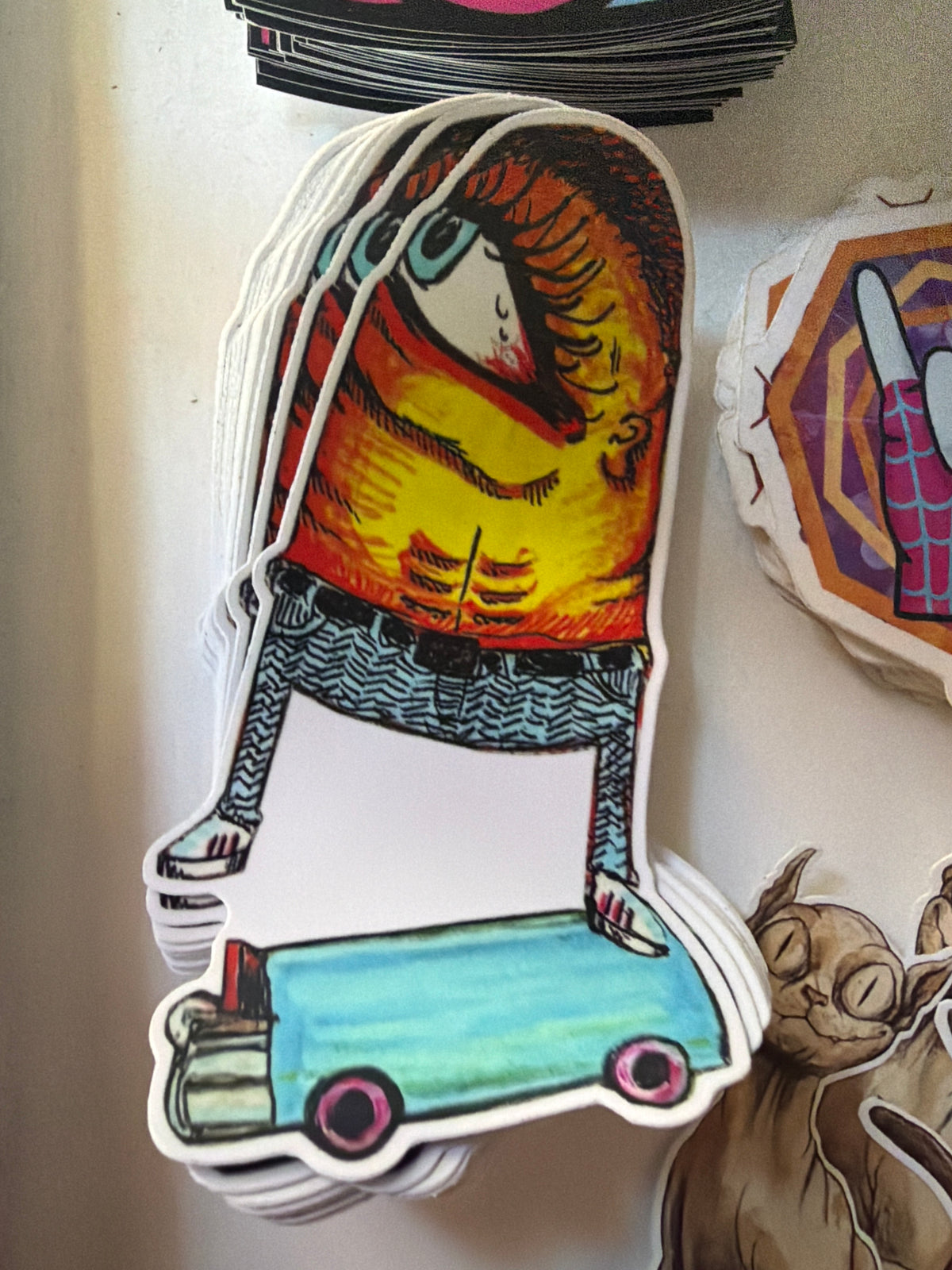 Lighter Rider 3" Vinyl Sticker by Jae Grady