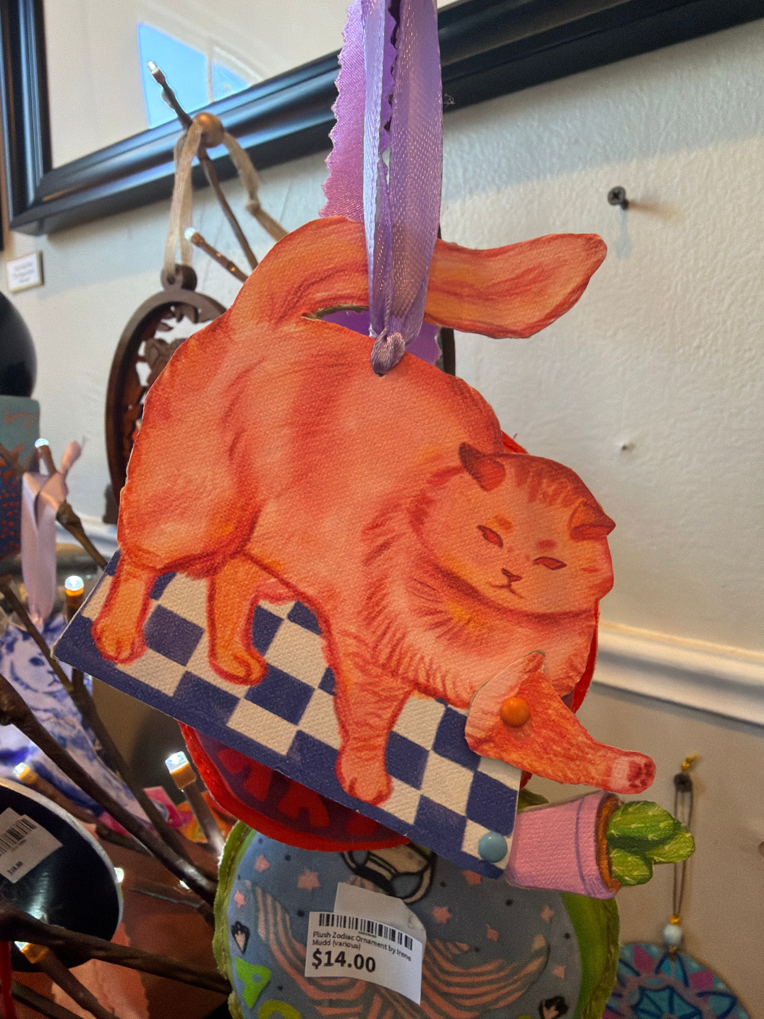 Bad Cat Ornaments by Irene Mudd