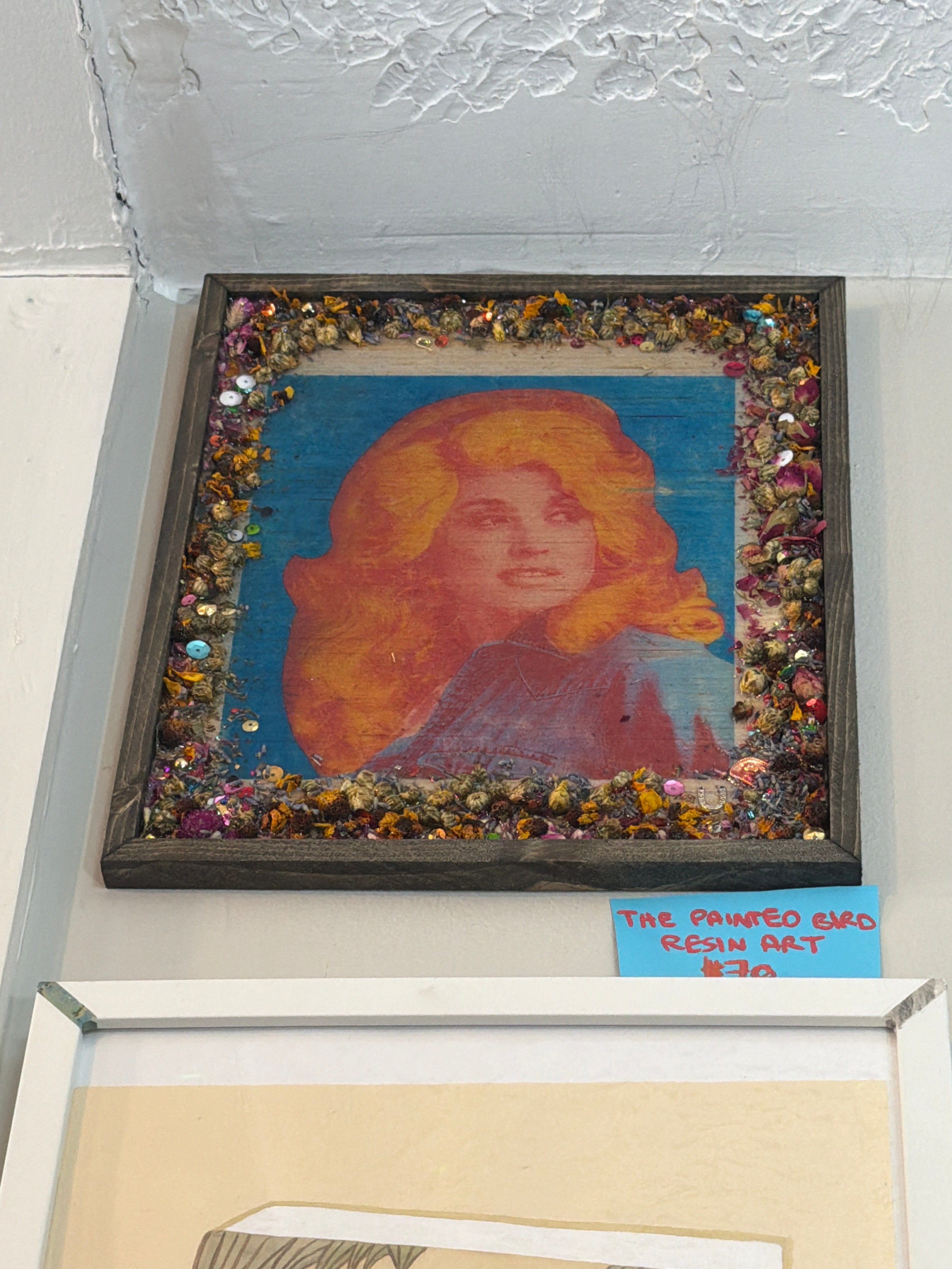 Dolly Parton & Flowers by Shannon Drabant
