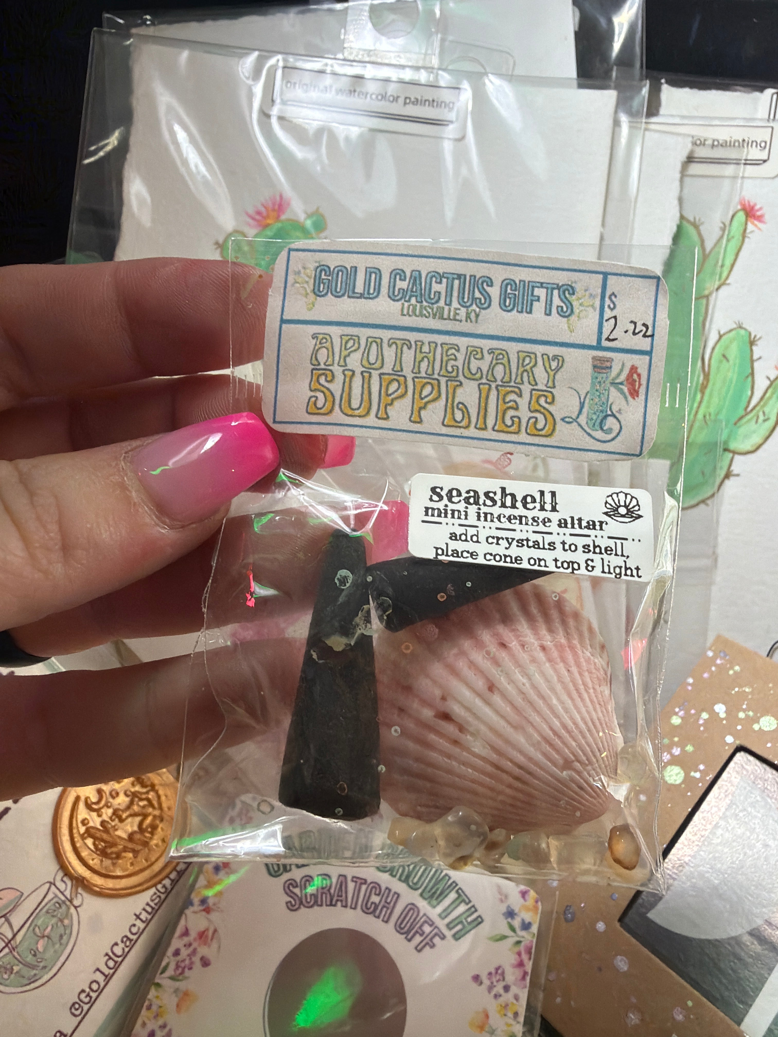 Gold Cactus Gifts: Apothecary Mini Altars