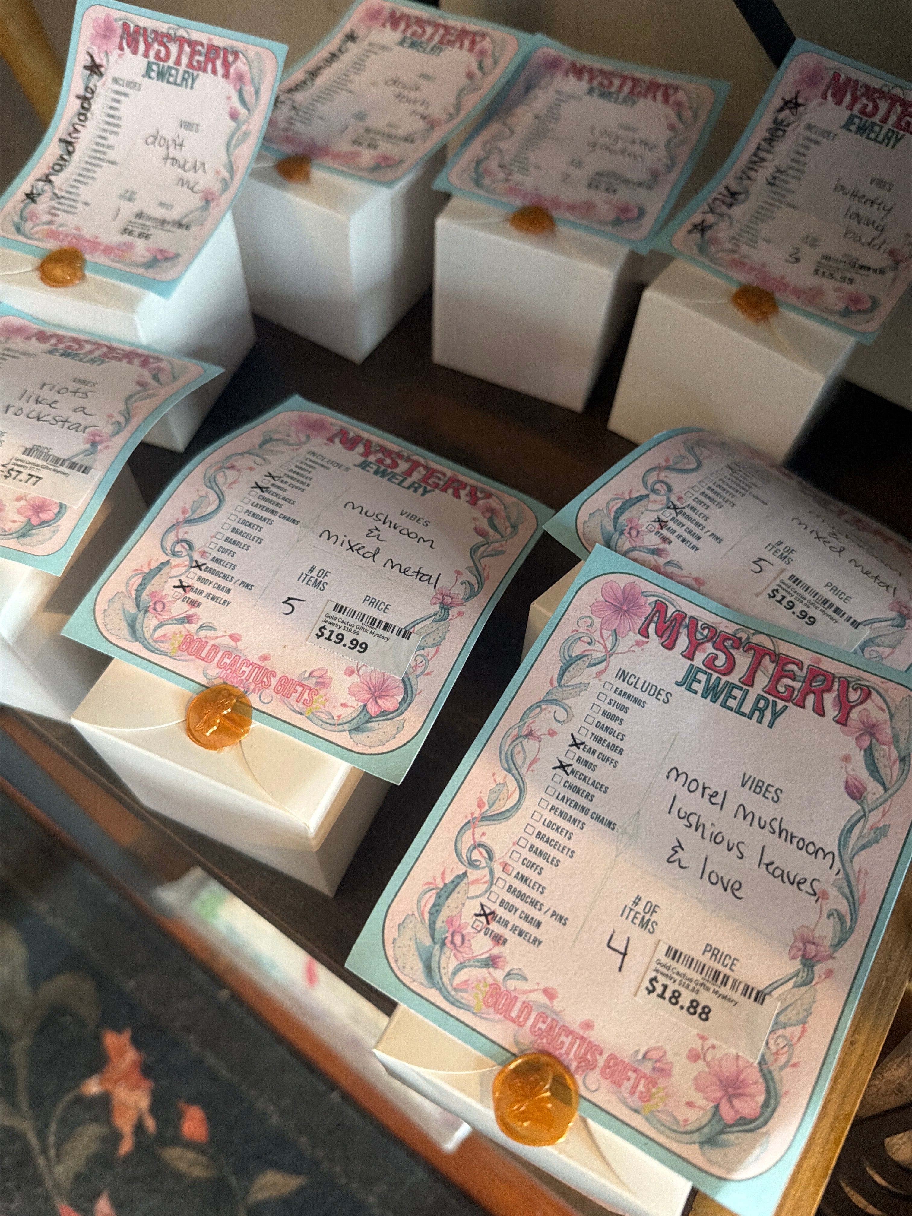 Gold Cactus Gifts: Mystery Jewelry