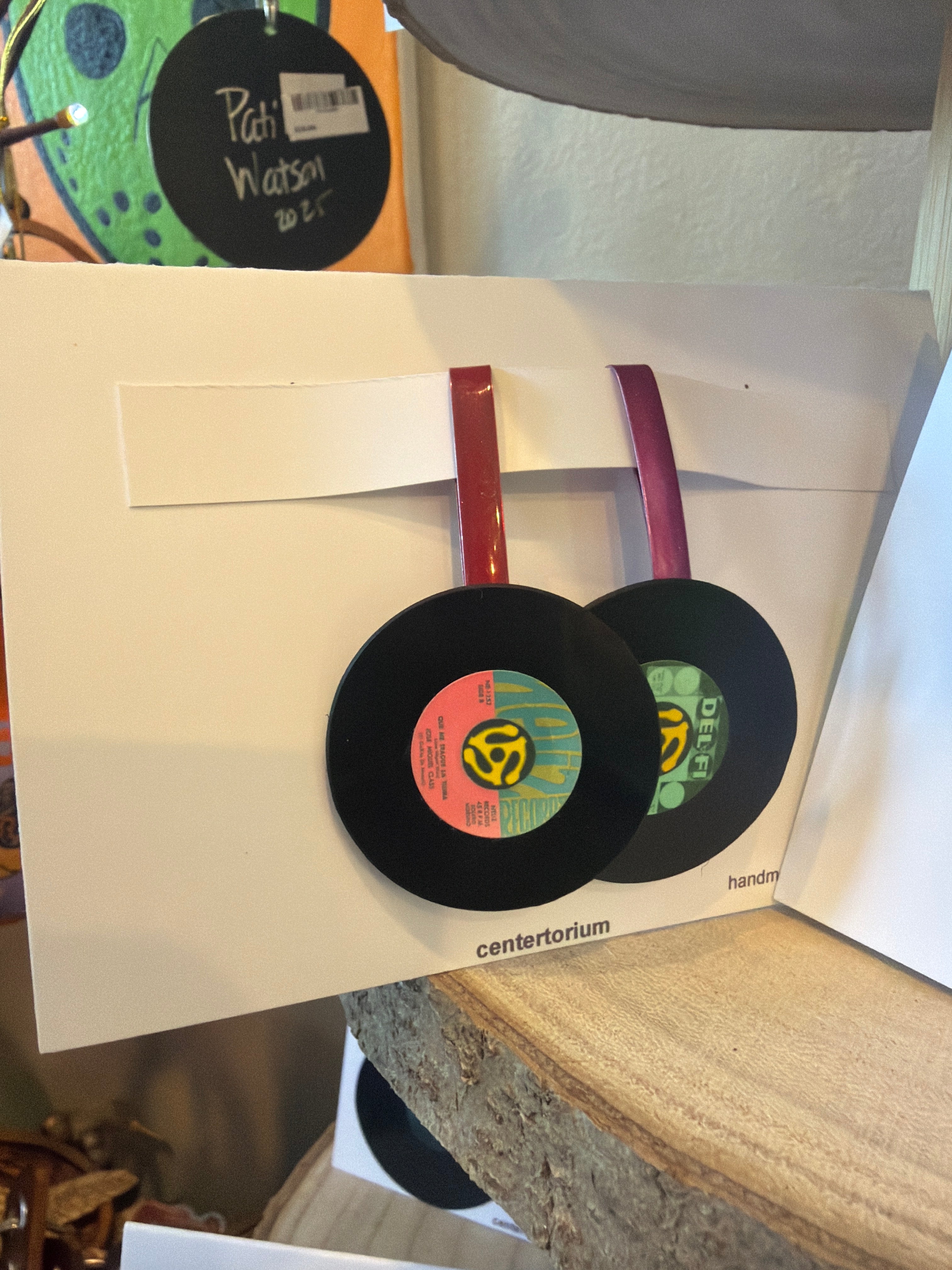 2" Vinyl Record Barrette Set by Fred Miller