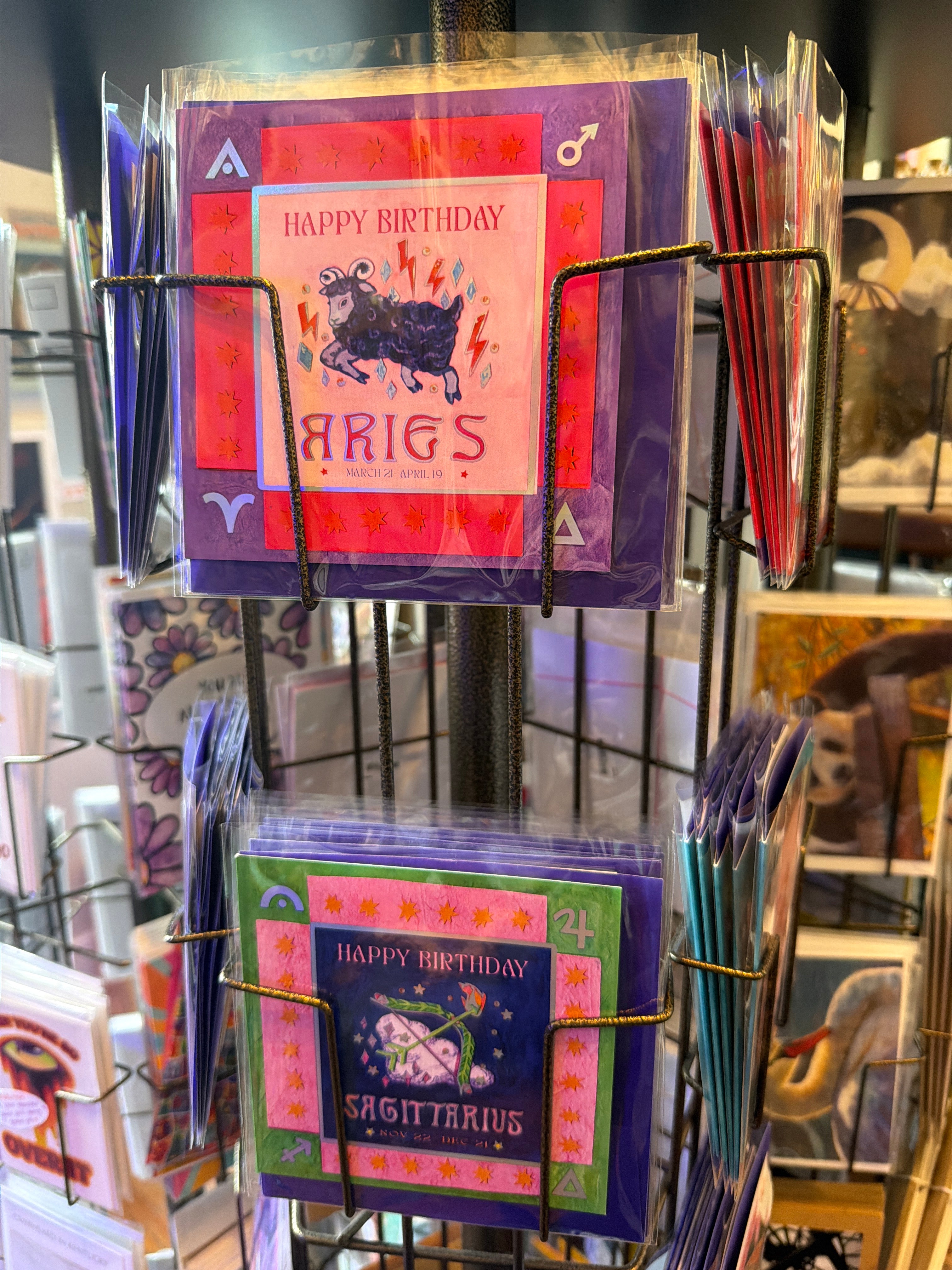 Gift Cards: Irene Mudd: Foil Zodiac and Love Greeting Cards