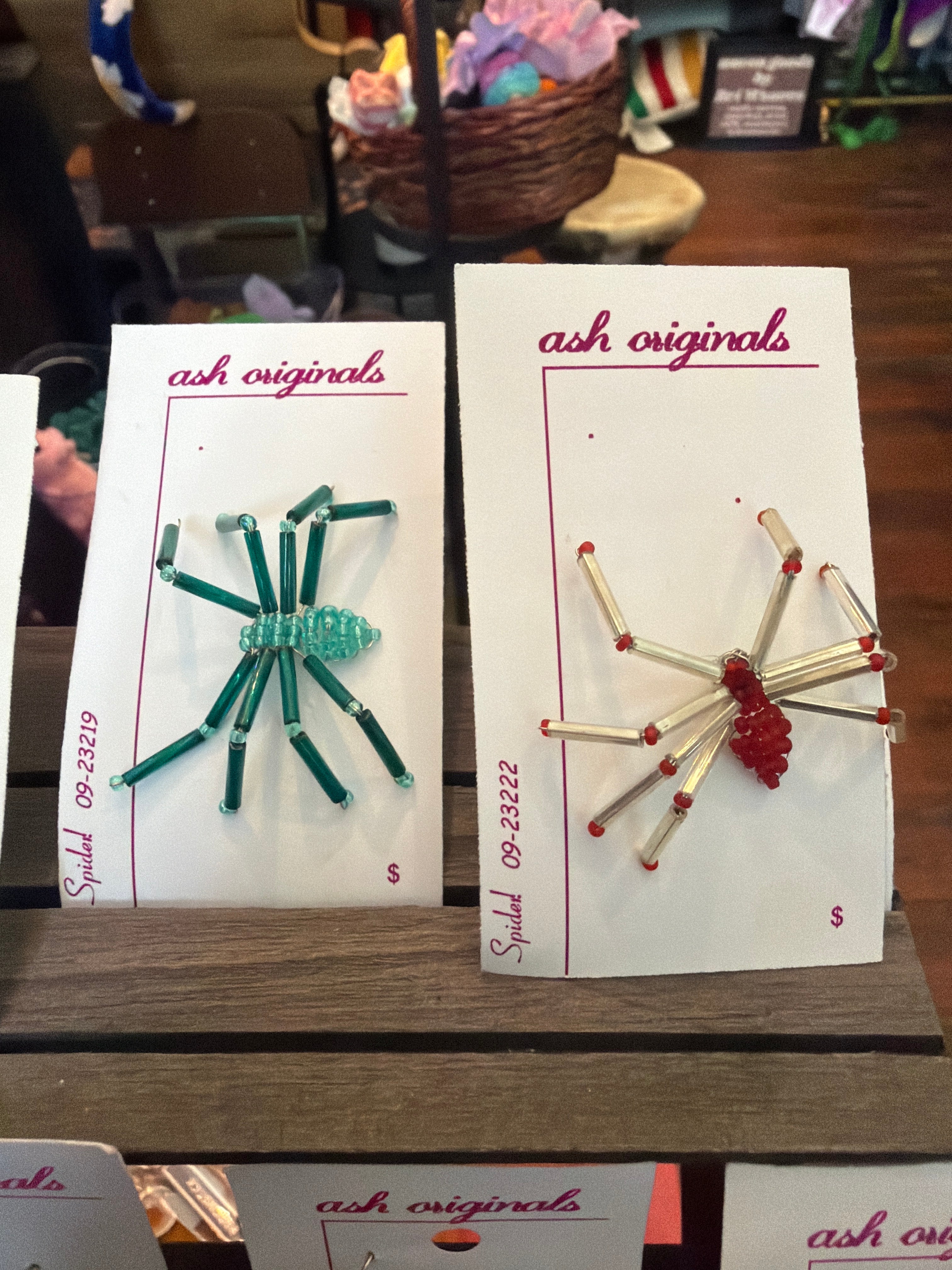 Beaded Spider Pin by Ann Hardy aka Ash Originals
