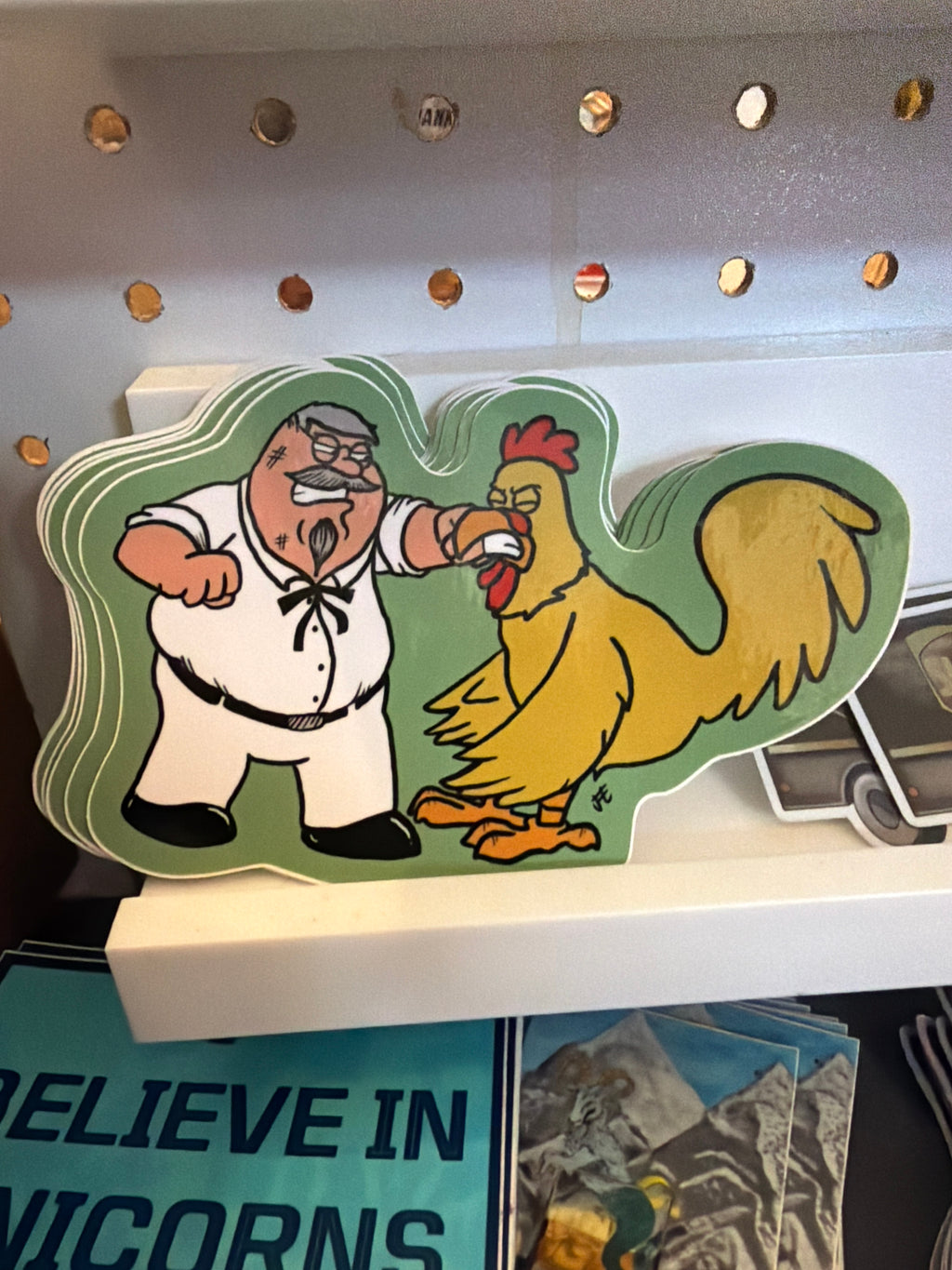 Grady Goods: KFC Fight by Jae Grady (Peter Griffin Colonel Sanders & Chicken Fight)