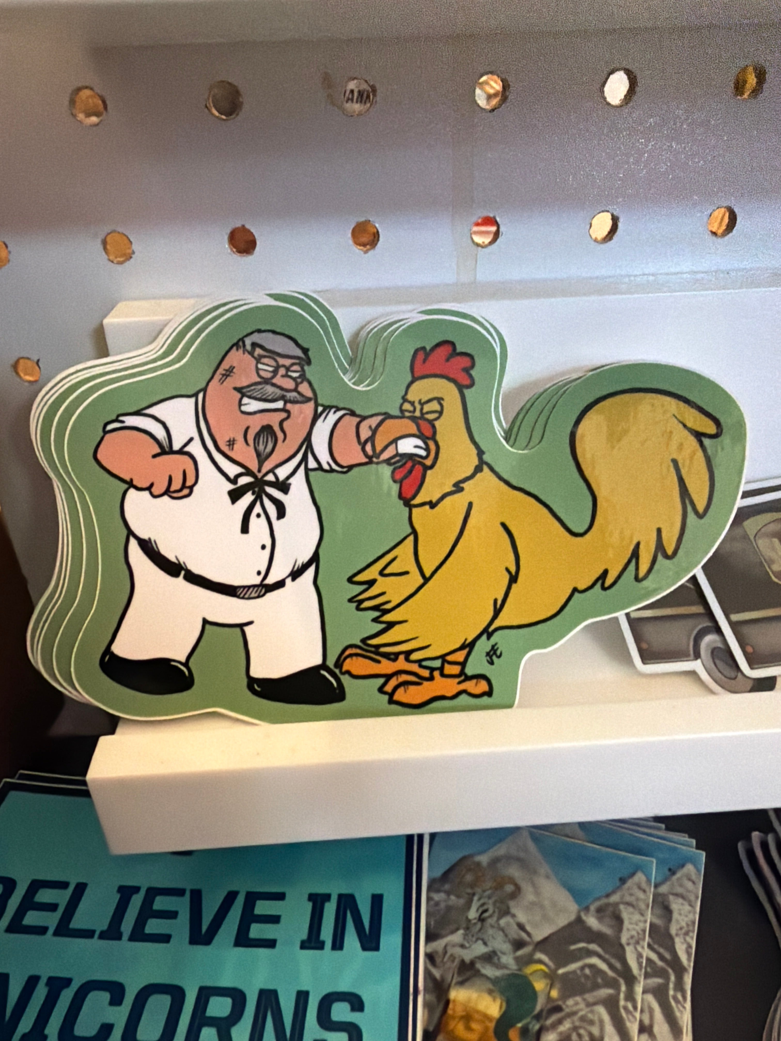 Grady Goods: KFC Fight by Jae Grady (Peter Griffin Colonel Sanders & Chicken Fight)