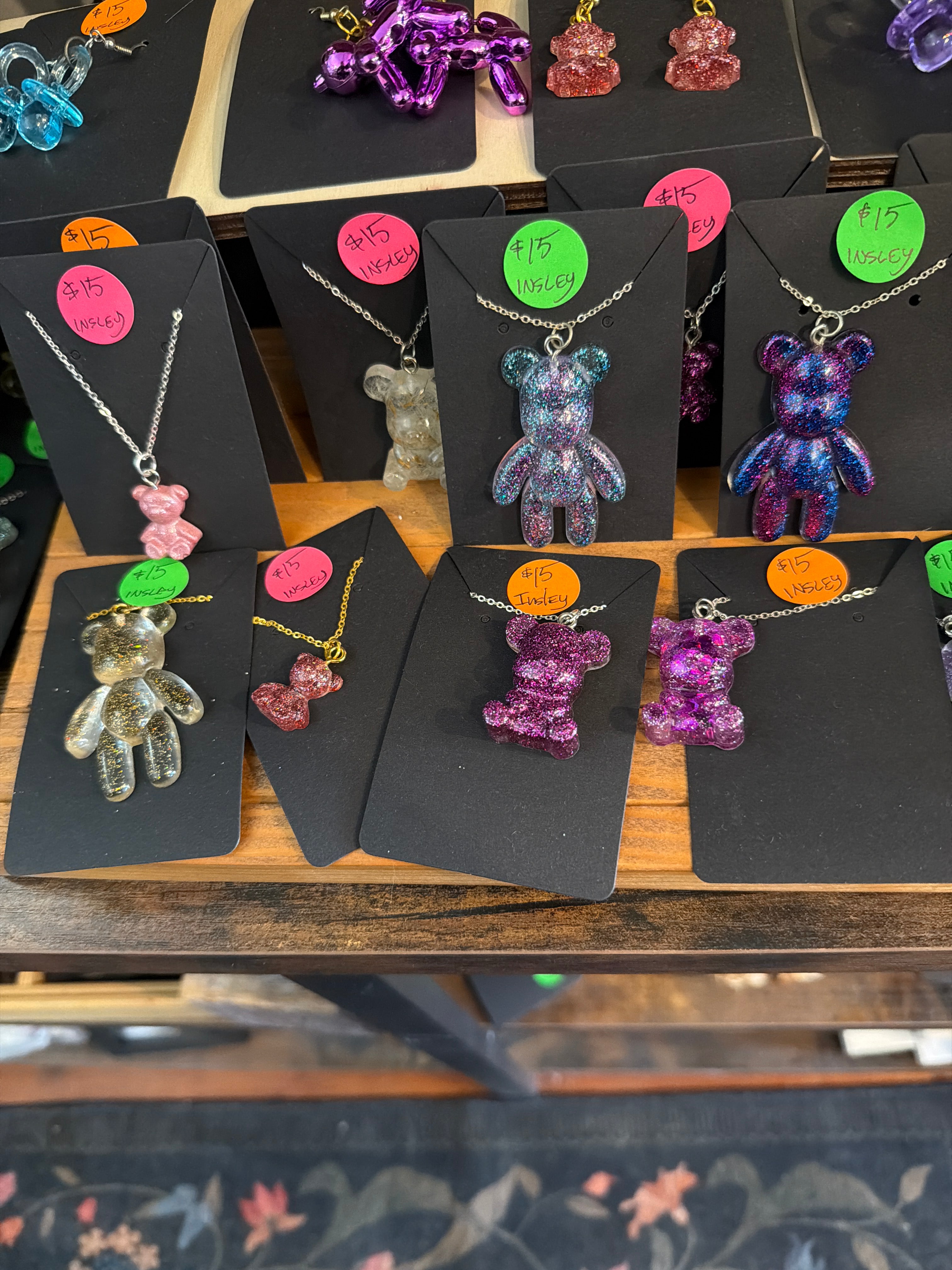 Handmade Pendant Necklace by Brianna Insley (Various Playful Designs)