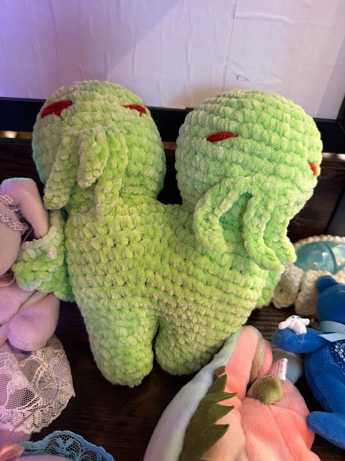 Mary Curvey: Crochet 2 Headed Cthulhu