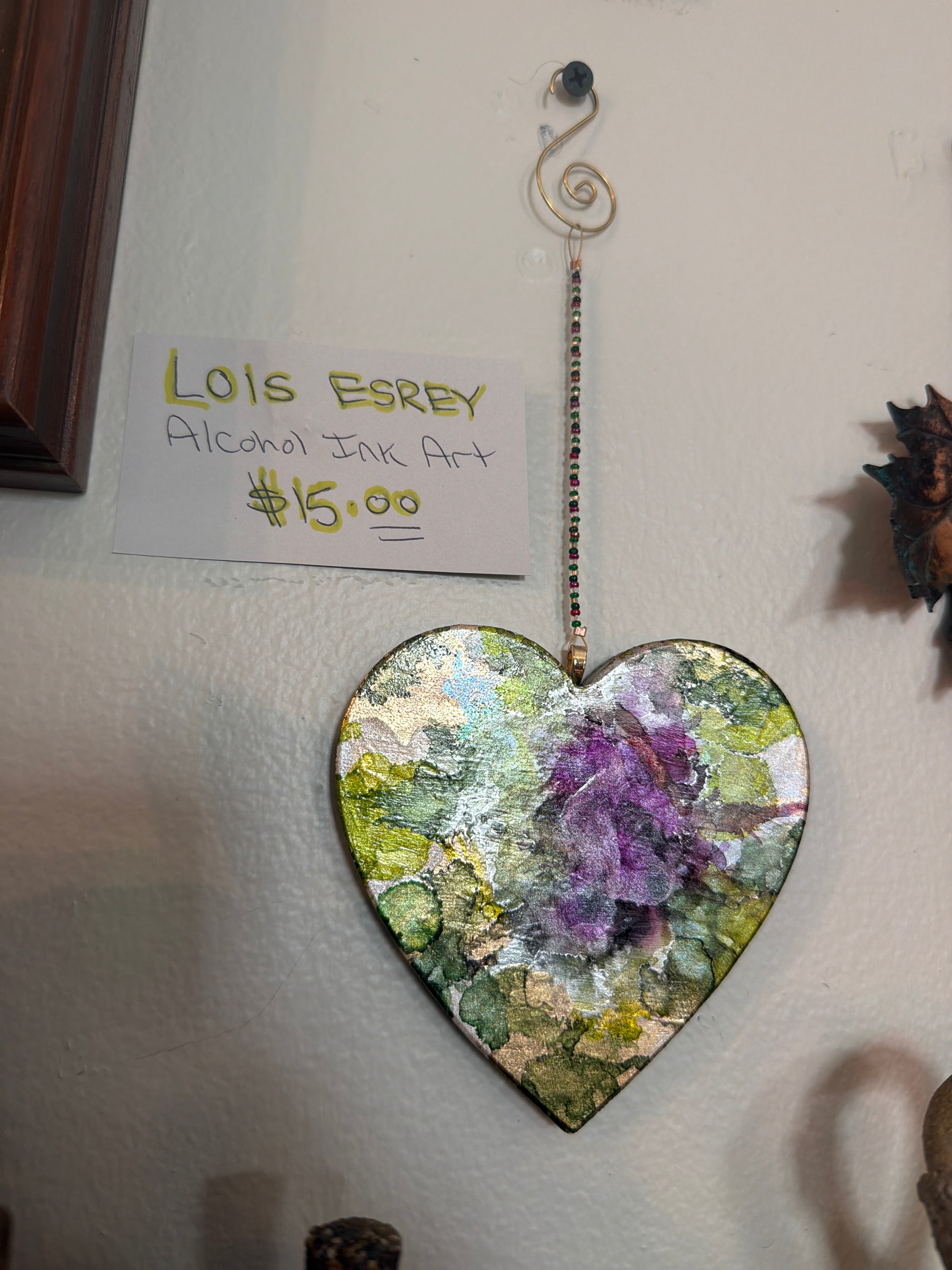 Lois Esrey: Alcohol Ink Wall Hanging Artwork