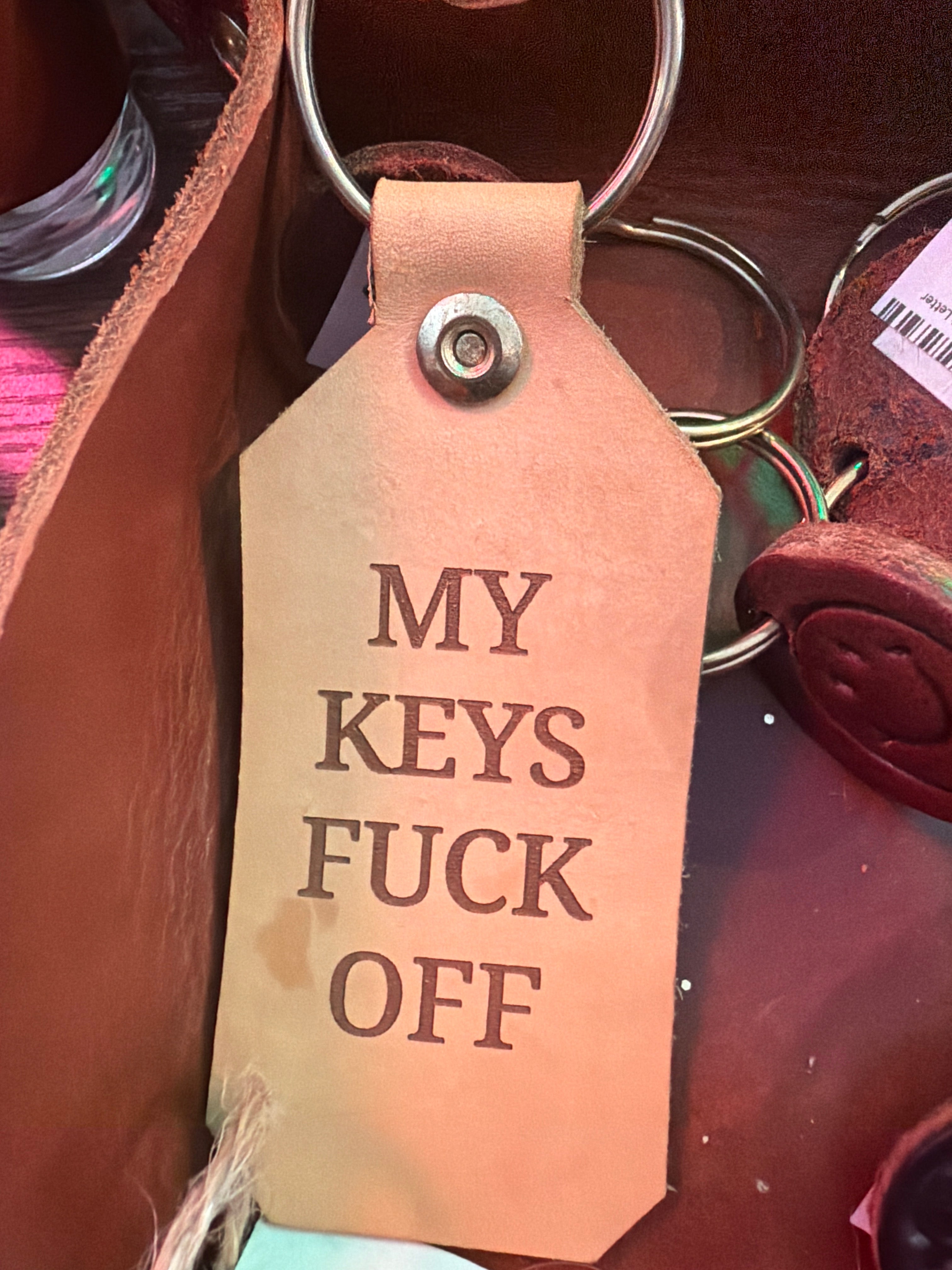 Mark McGee: Leather Keychain (Large) "My Keys"