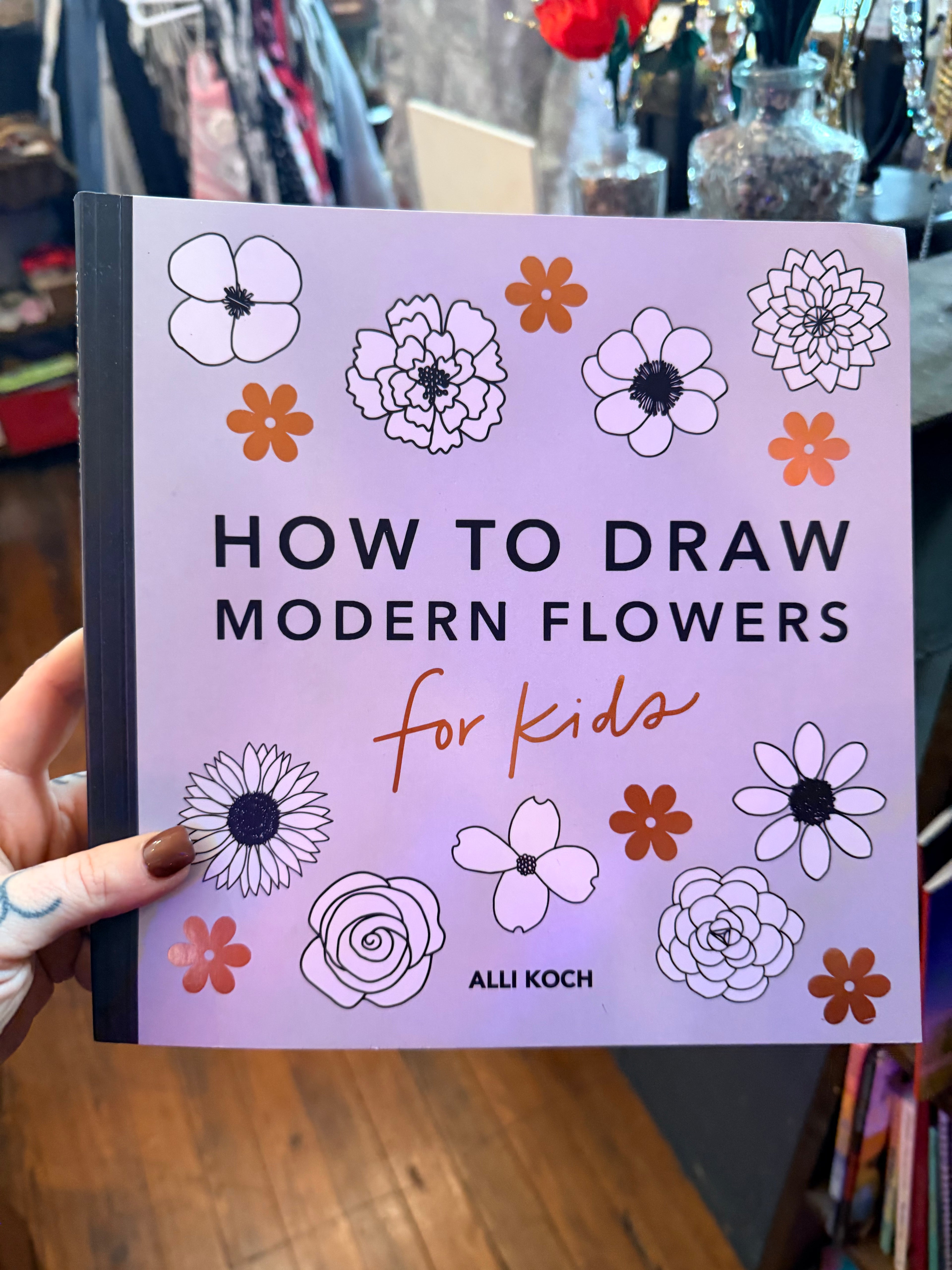 Book: How to Draw Modern Flowers For Kids