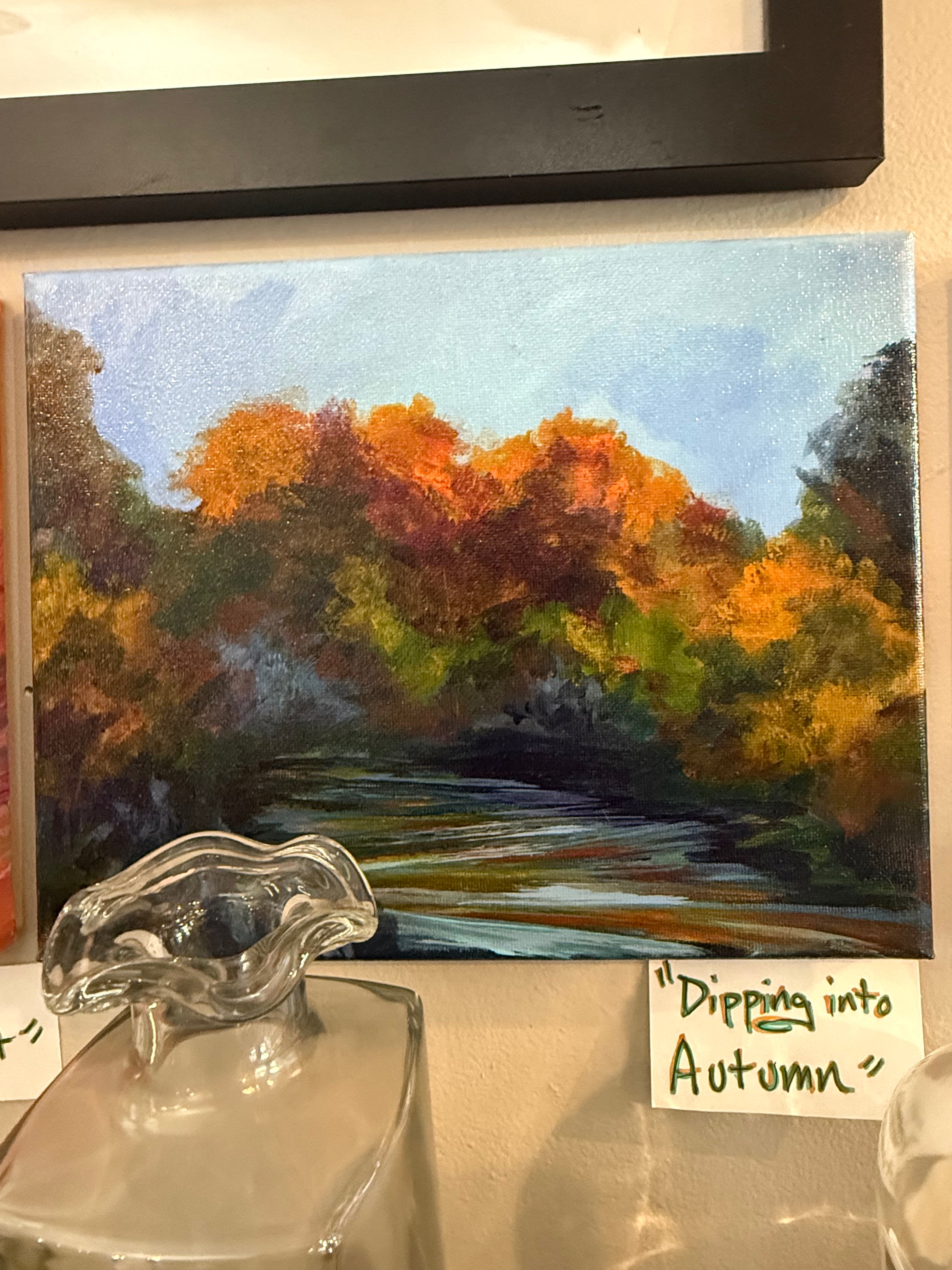Landscape Painting: Dipping into Autumn: Anne McCracken Borders