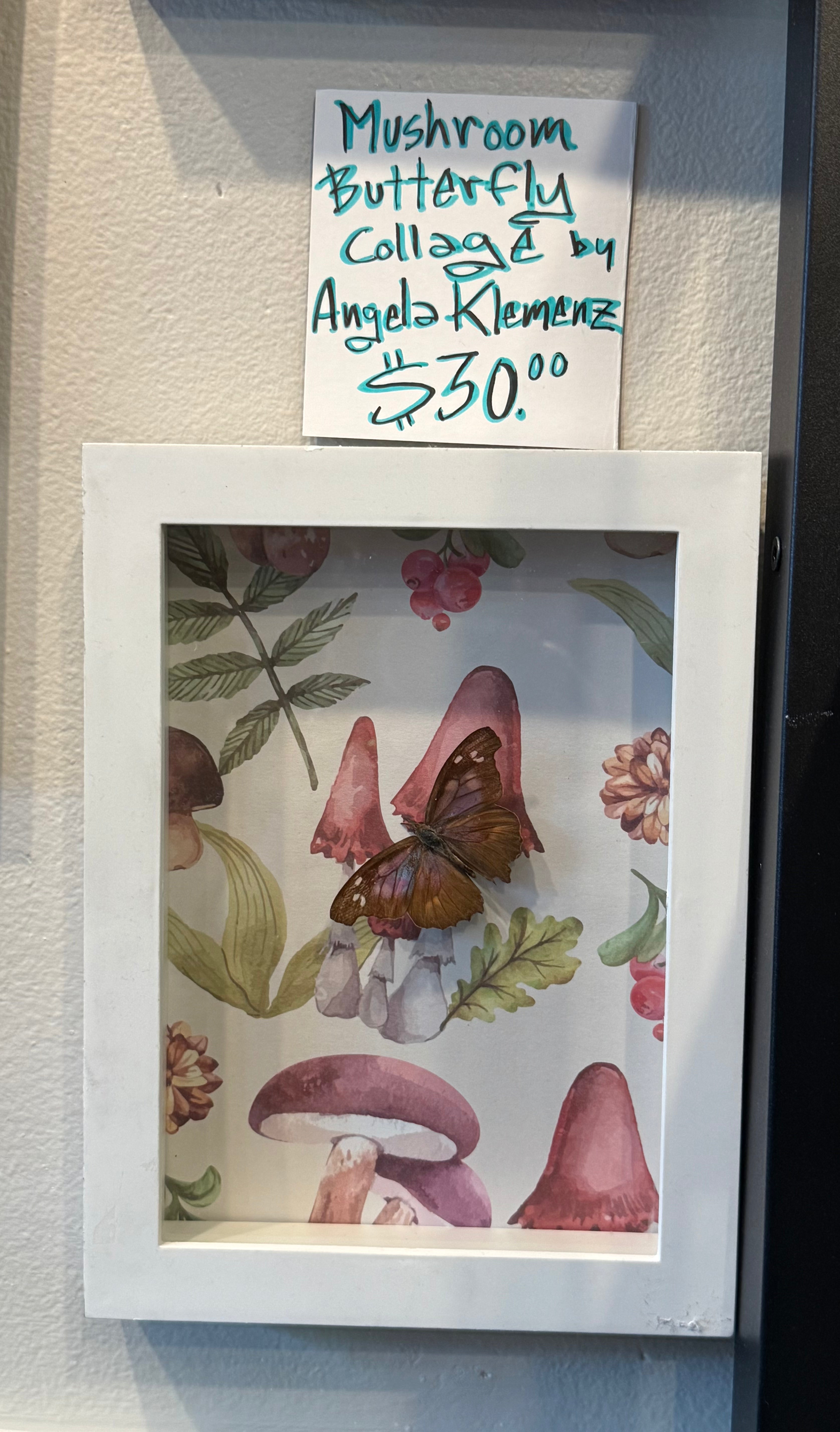 Mushroom Butterfly Collage: Angela Klemenz