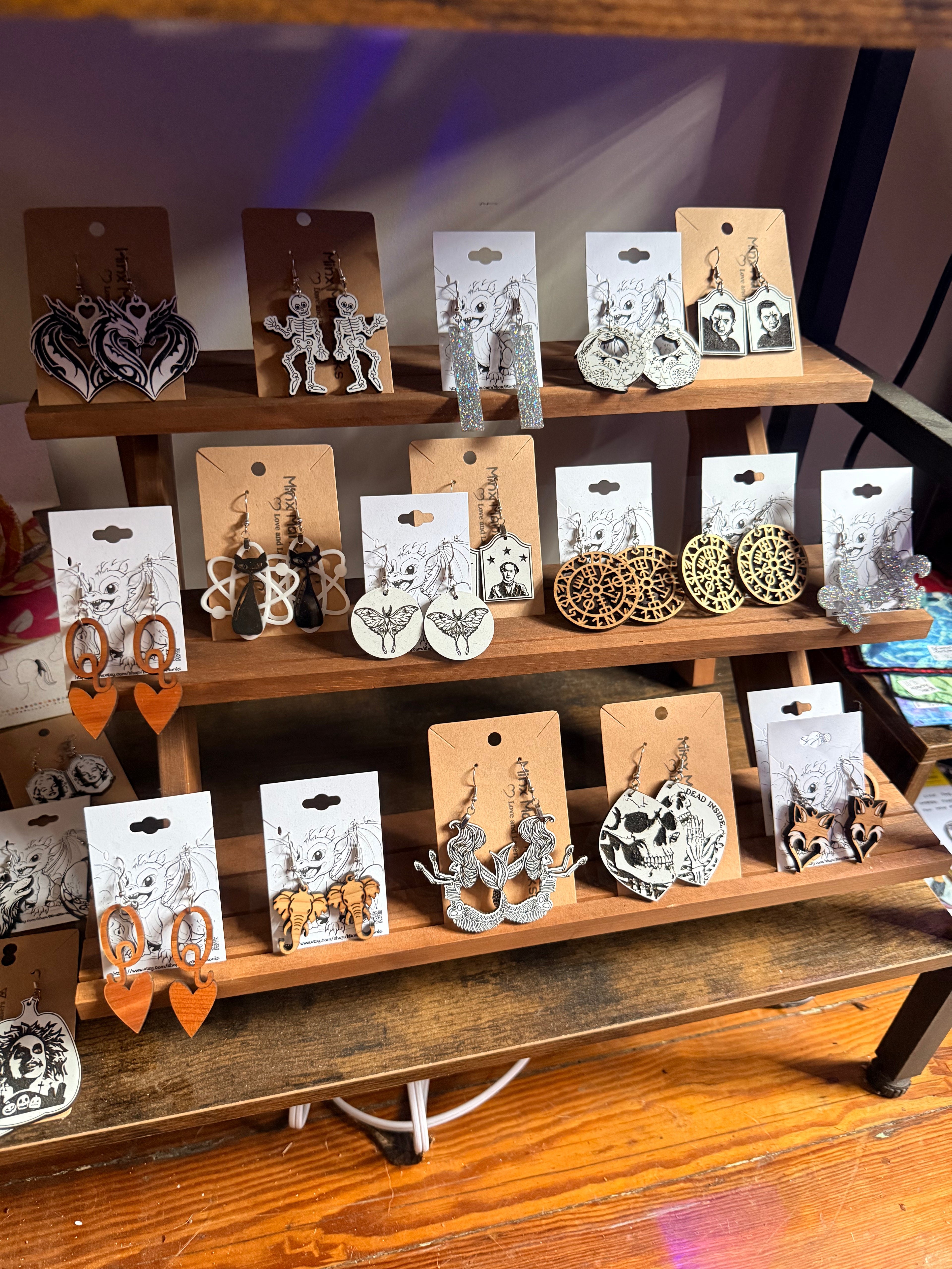 Minx Manx Monks: Earrings