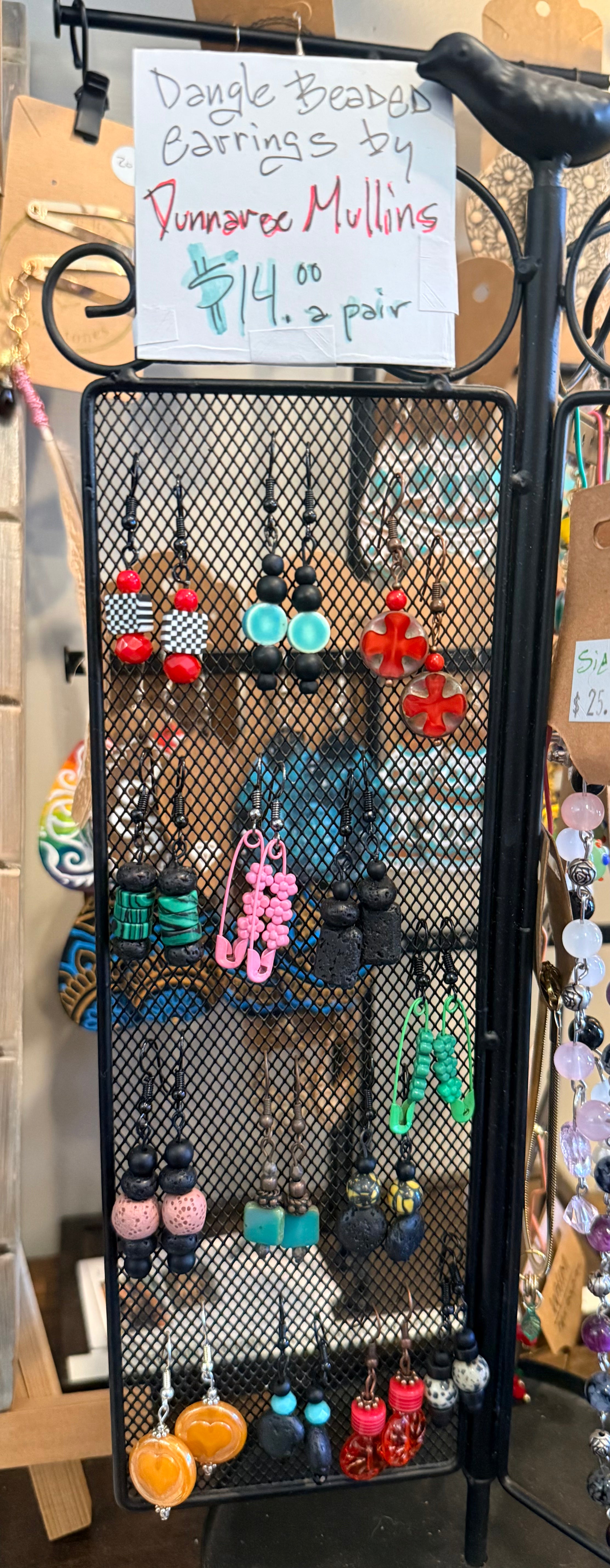 Dunnaree Mullins: Dangle Beaded Earrings