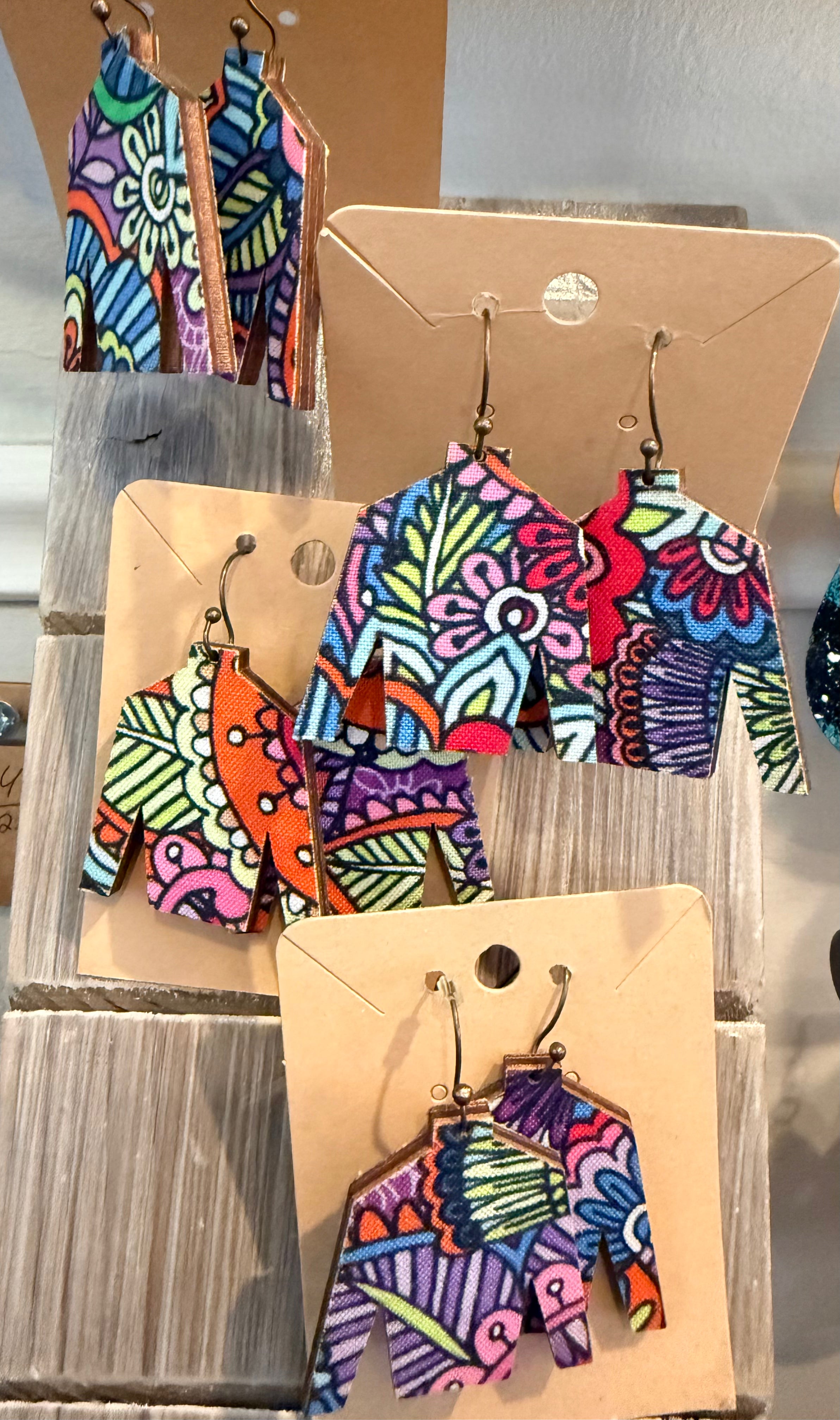 Veronica Kemper: Jockey Silk Earrings