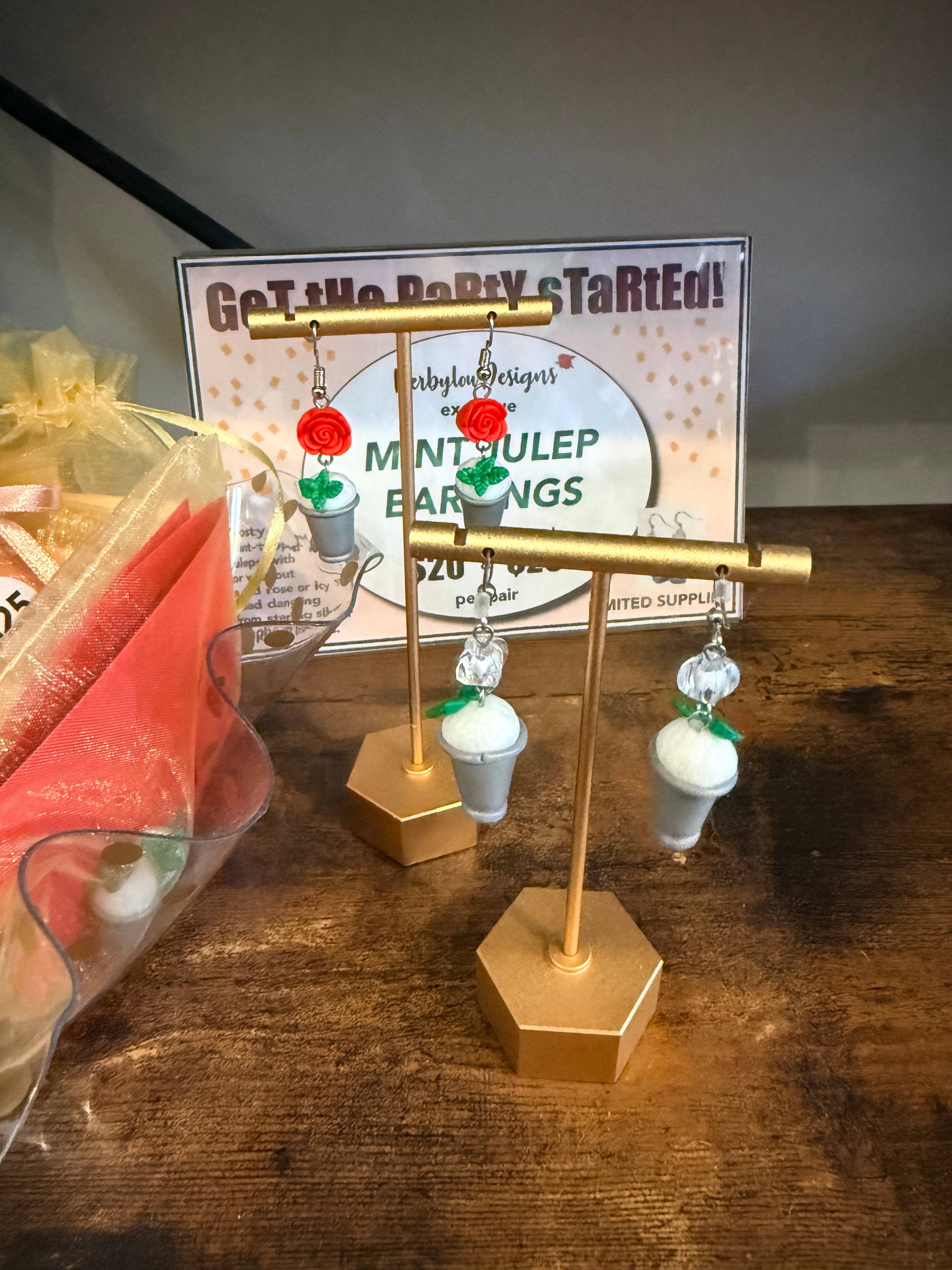 Derbylou Designs: Kym Lambert: Mint Julep Earrings