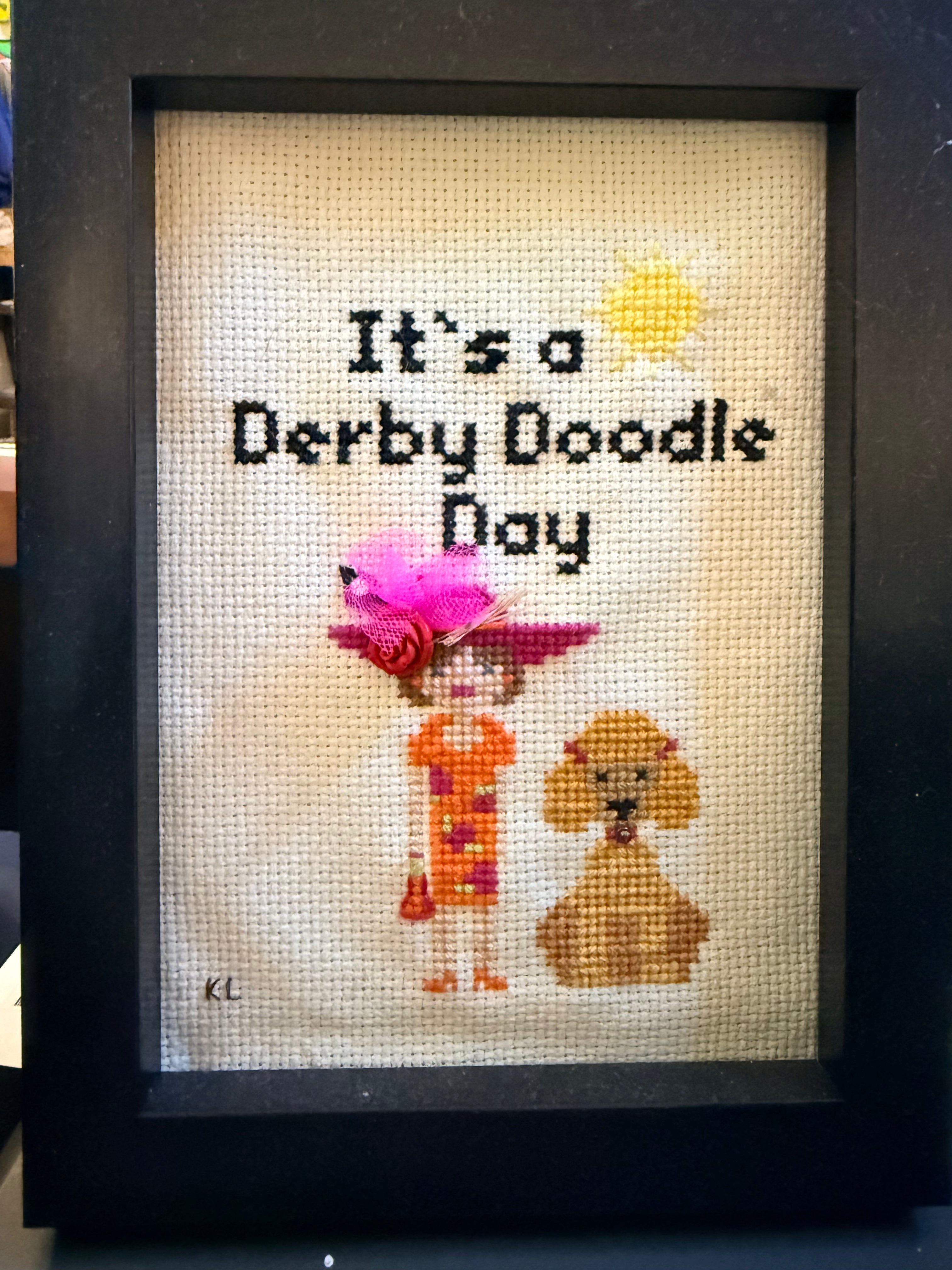 Kym Lambert: Cross Stitch Art: It's Derby Doodle Day