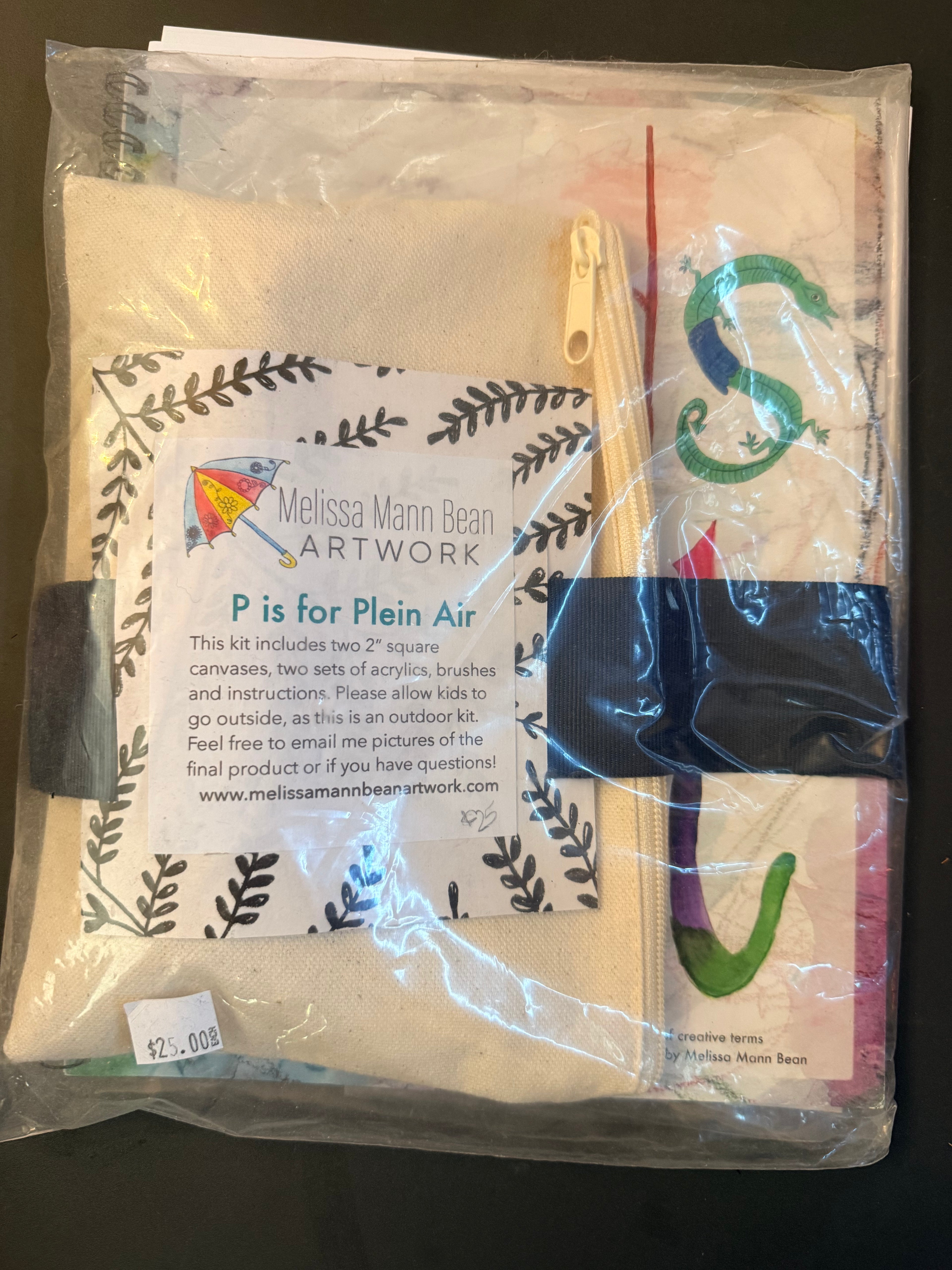 Melissa Mann Bean: Words of Art Book & Art Kit (P is for Plein Air)