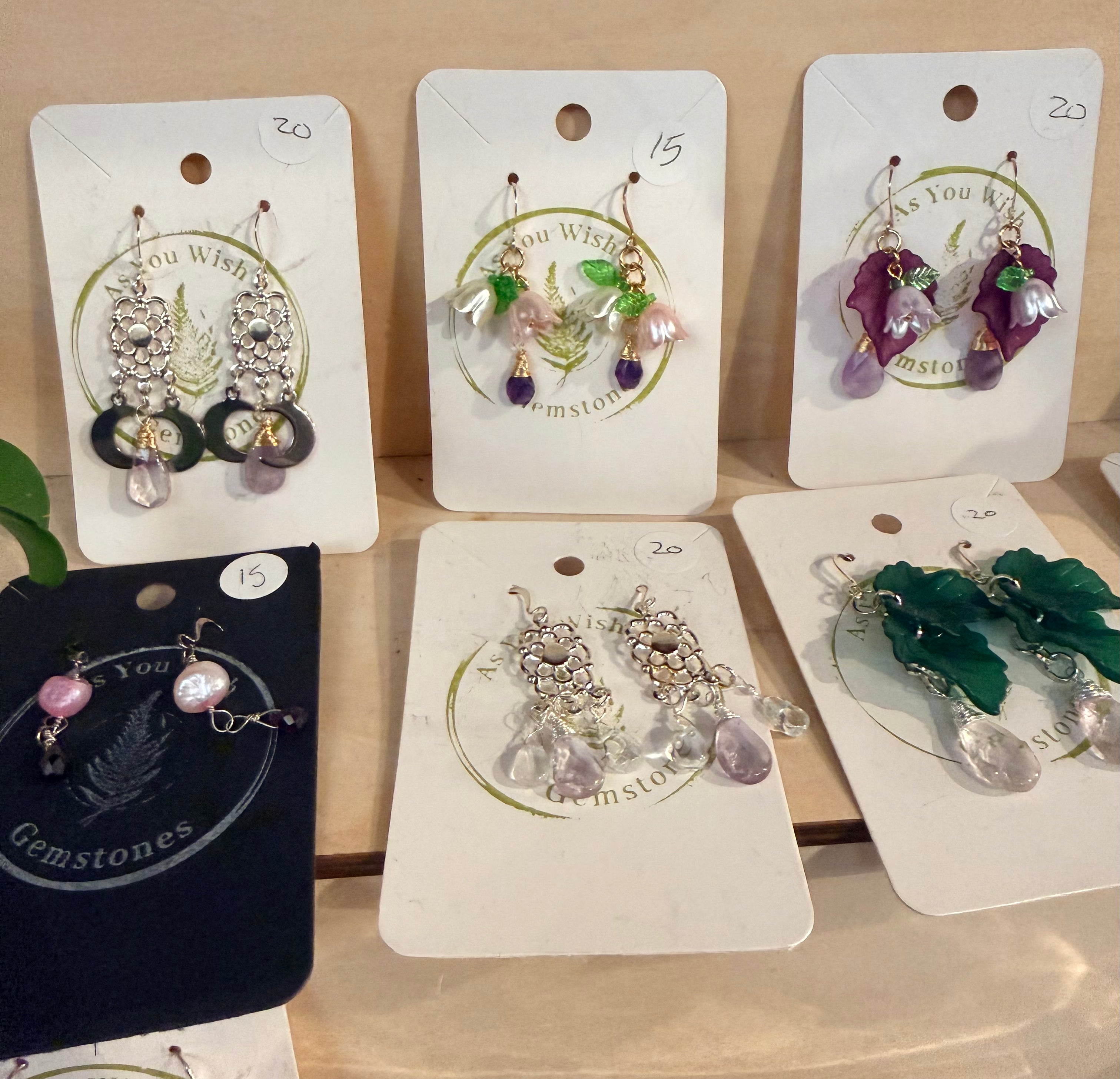 As You Wish Gemstones: Brianna Songbird: Earrings