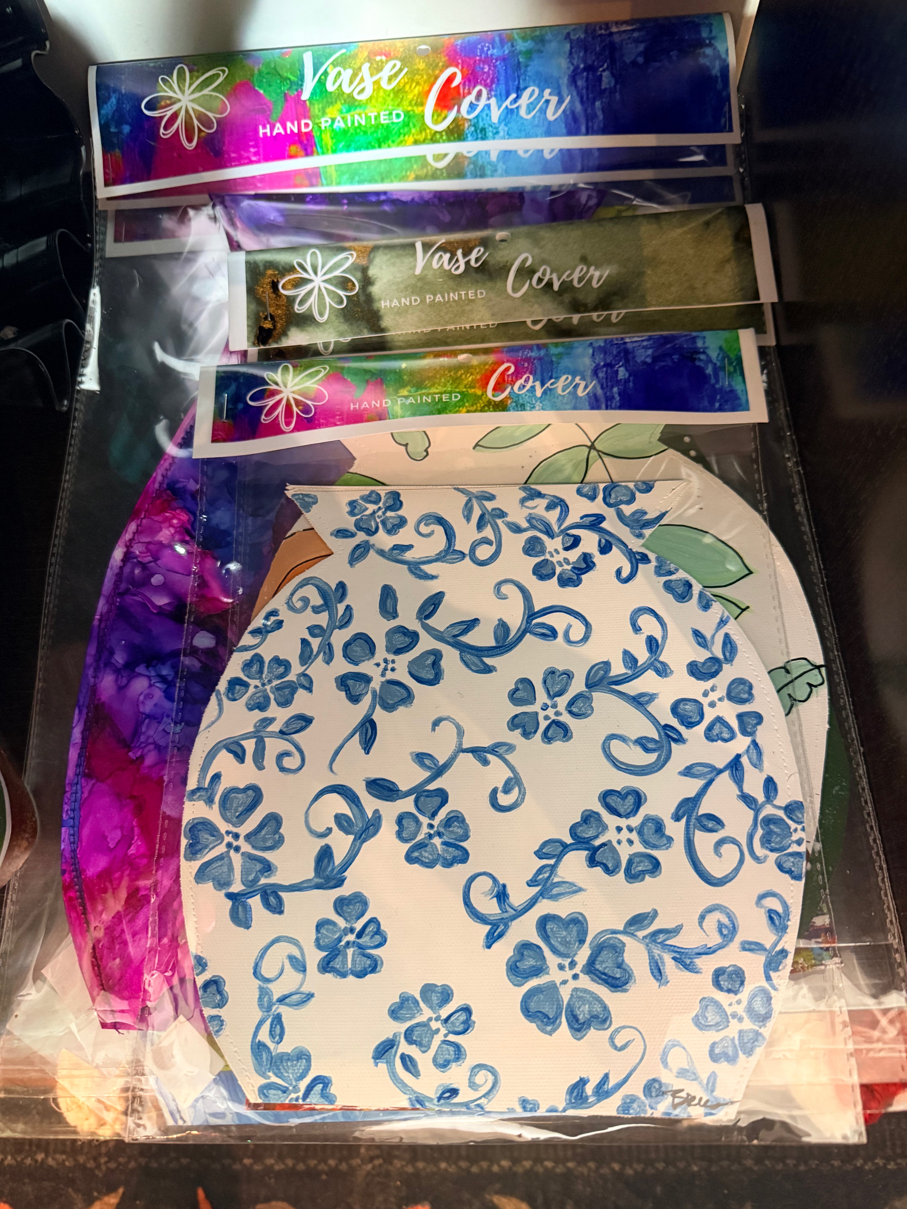 Terri Sierra: Hand Painted Vase Covers