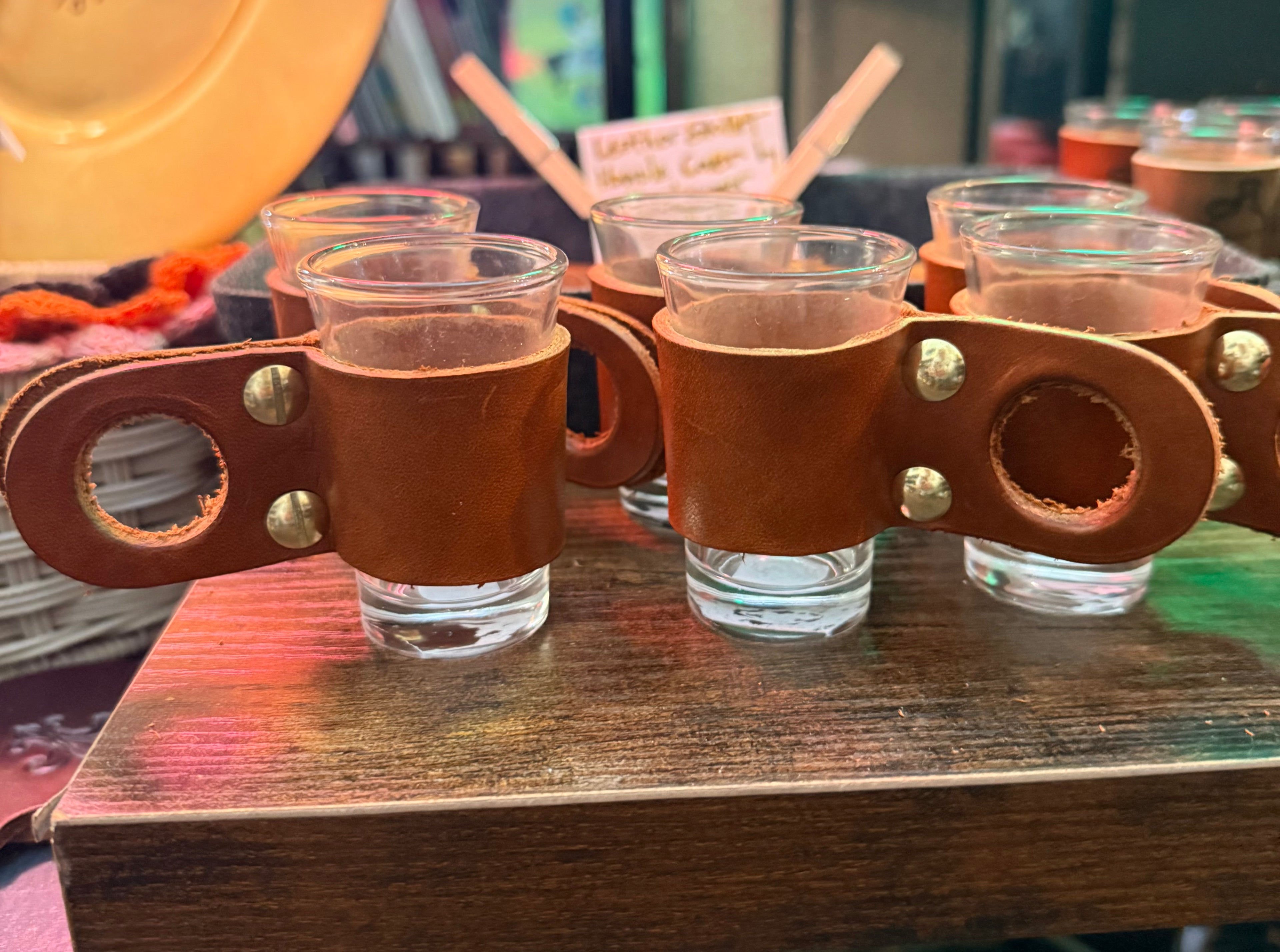 Mark McGee: Leather Wrapped Shot Glasses