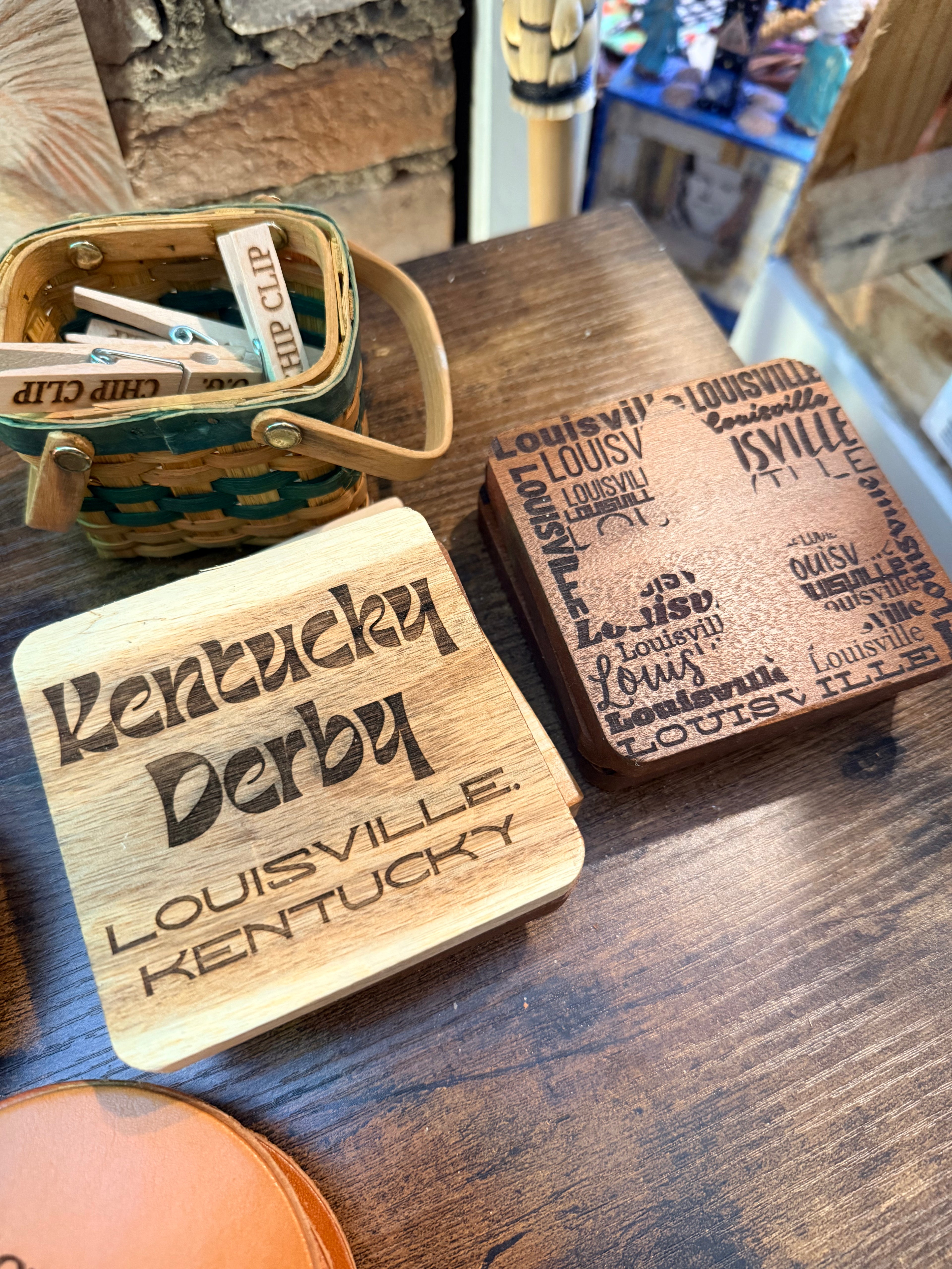 Veronica Kemper: Wooden Engraved Coasters
