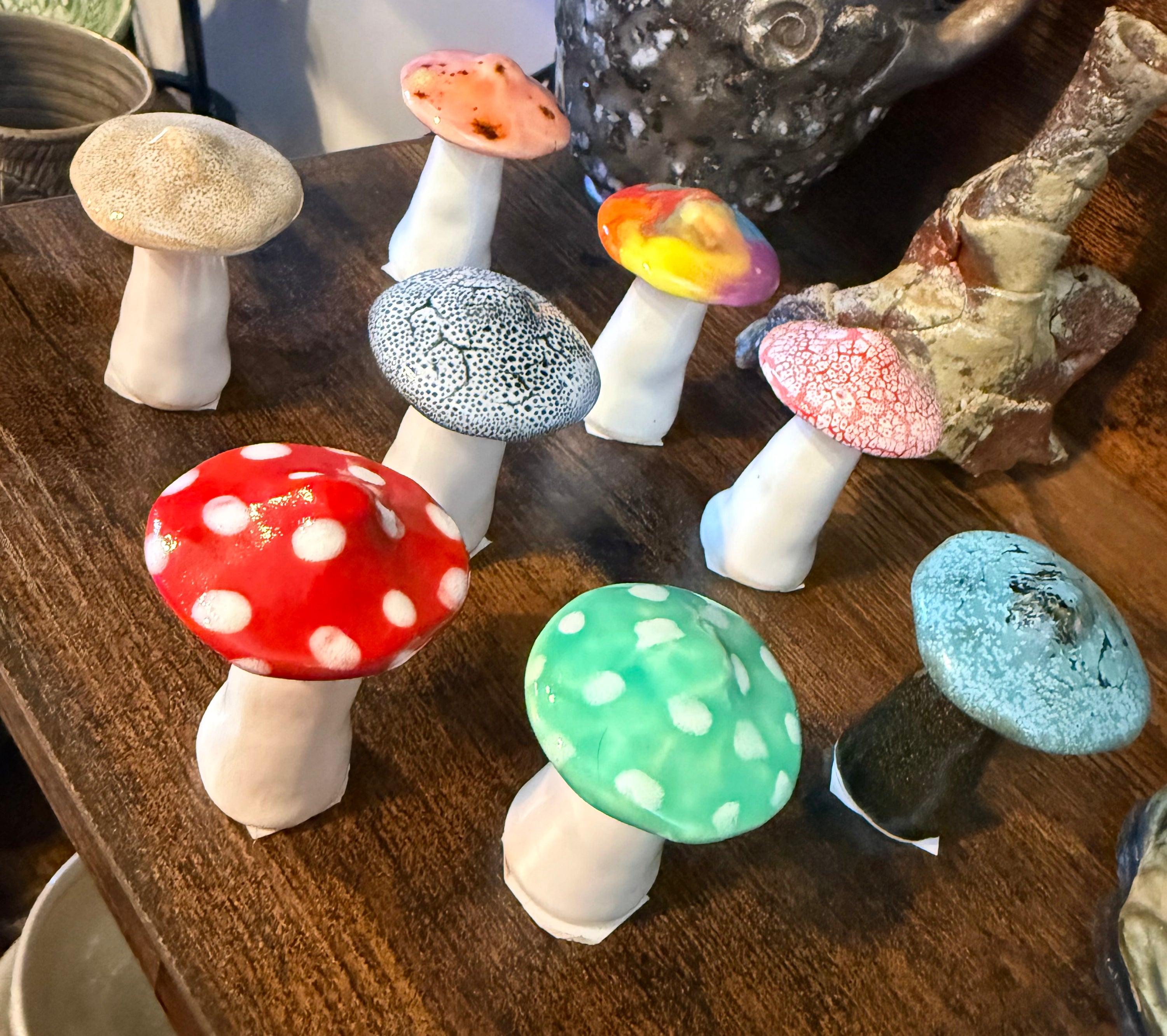 Karen Wyssbrod: Ceramic Mushrooms