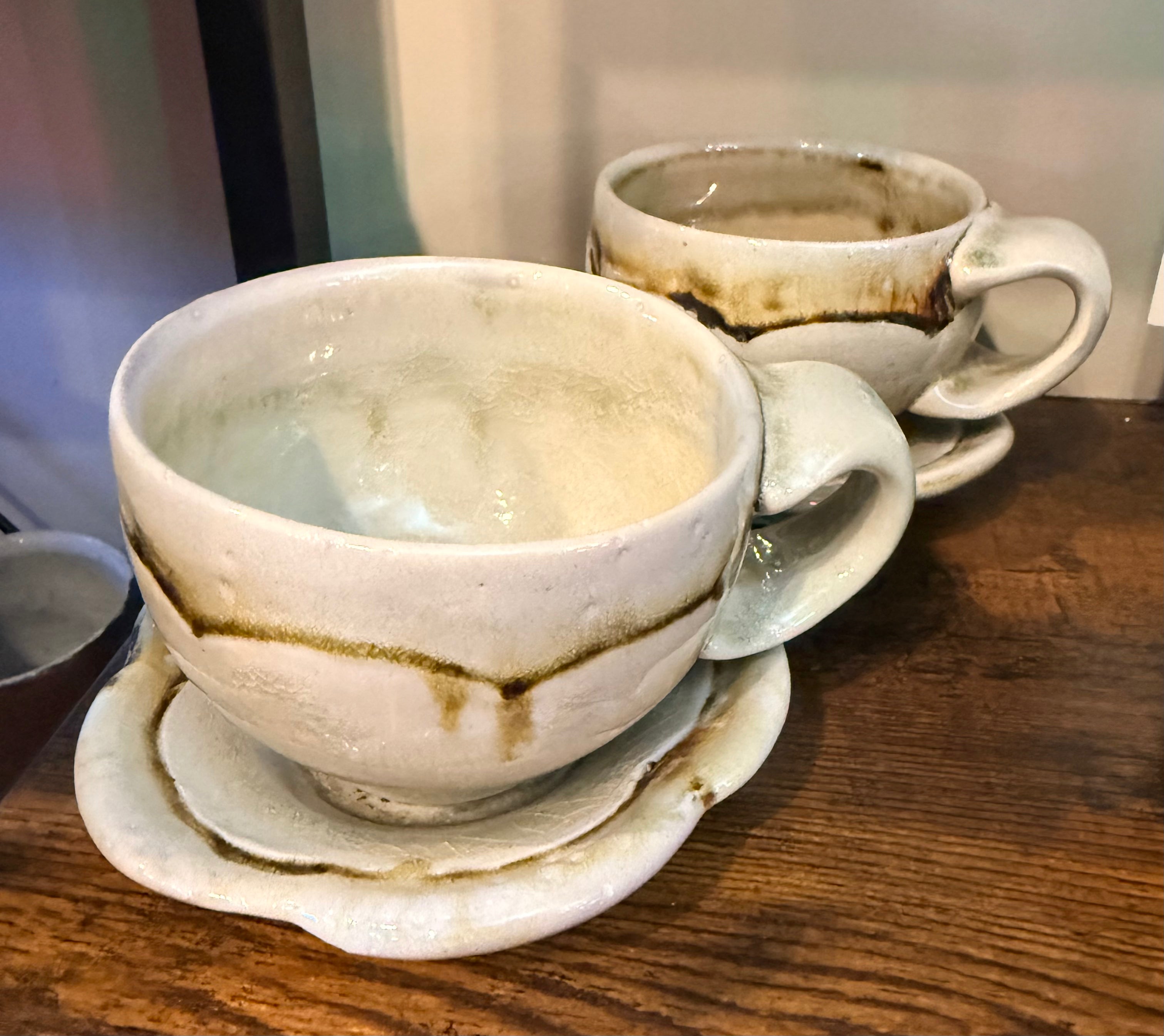 GH Wood: Ceramic Tea Cup and Saucer Set
