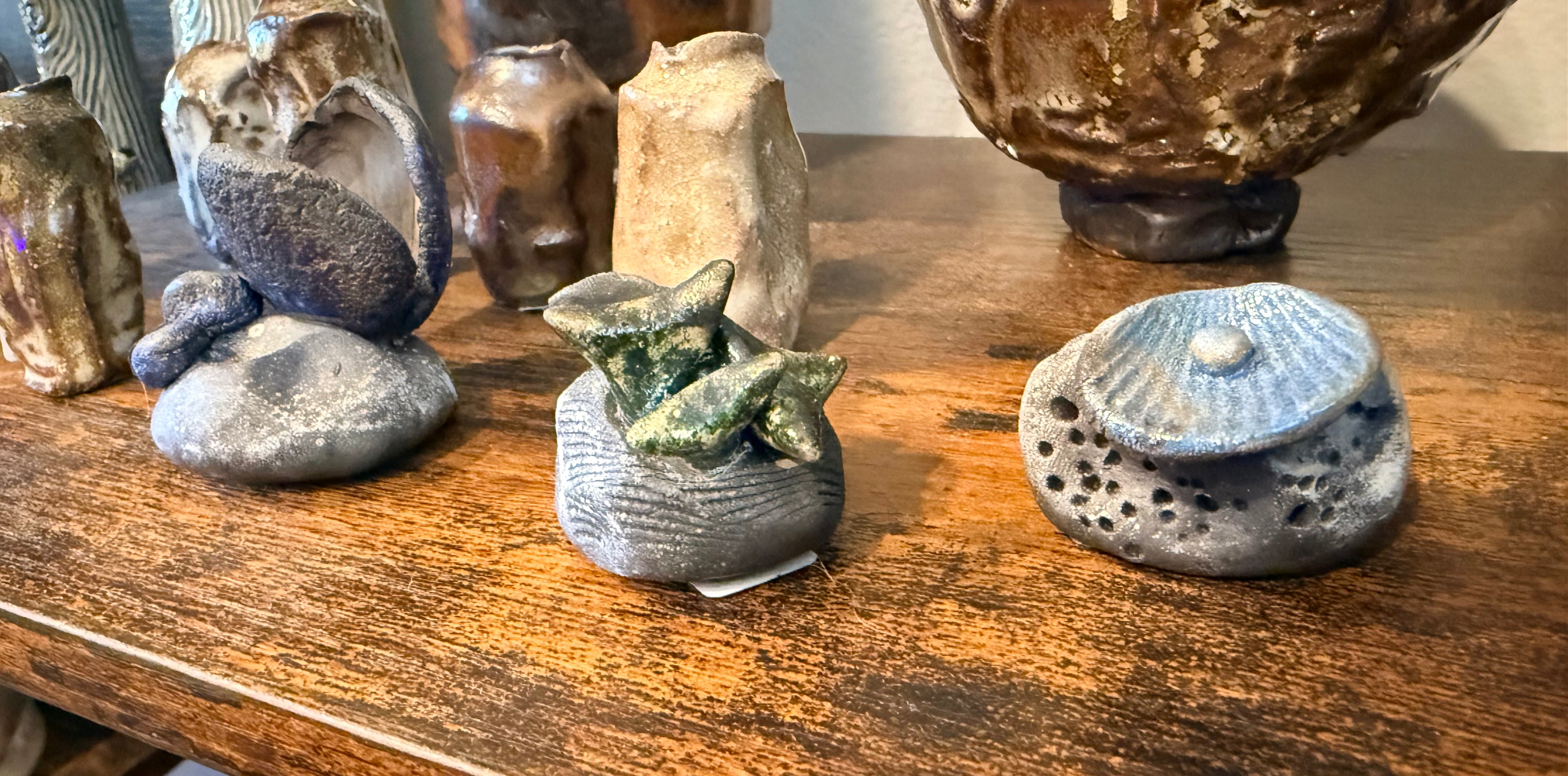 Jooby Ivey: Ceramic Mini Coral Reefs (Small ceramic sculptures)