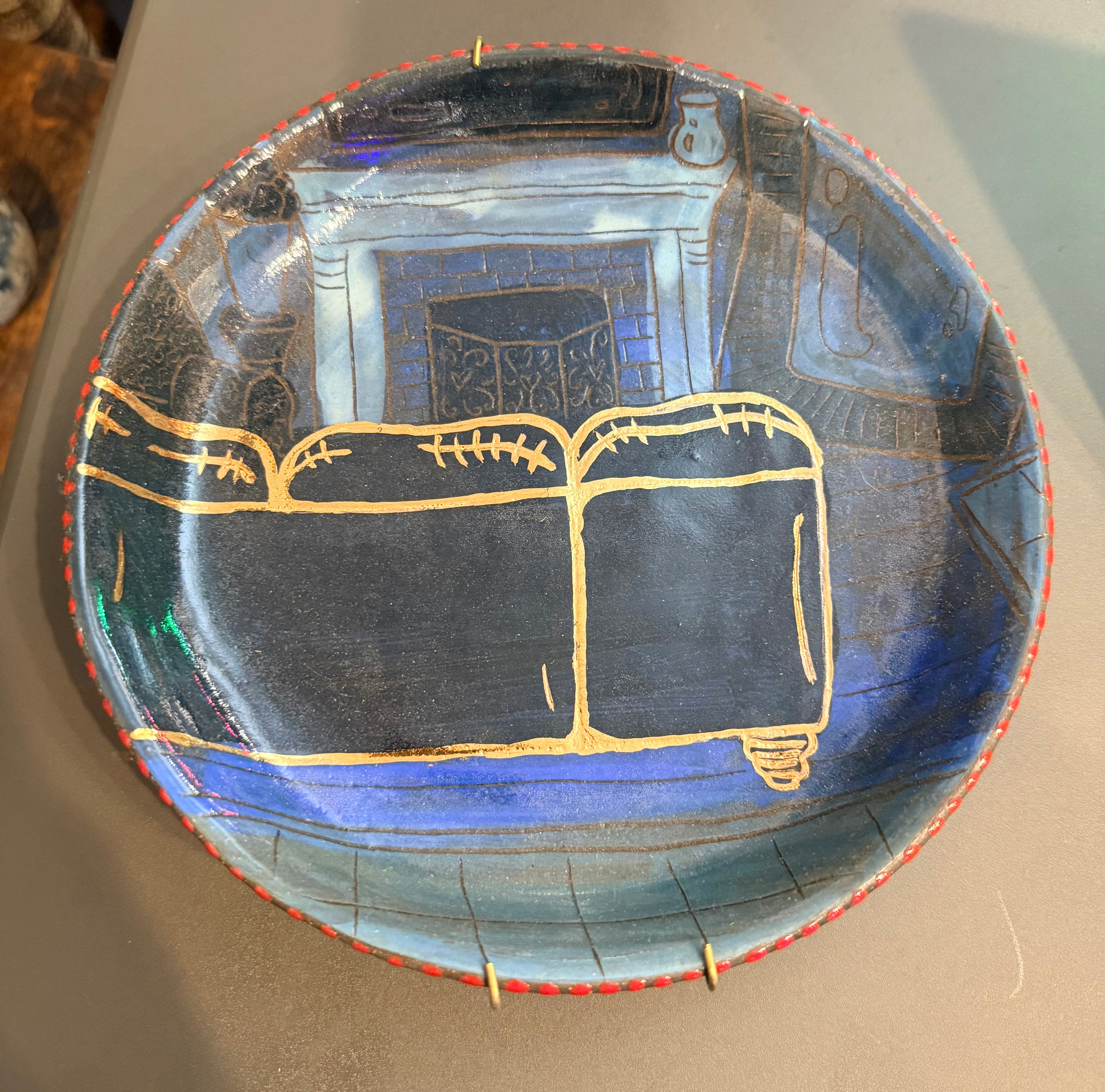 Sarah Evans: Gilded Ceramic Plates
