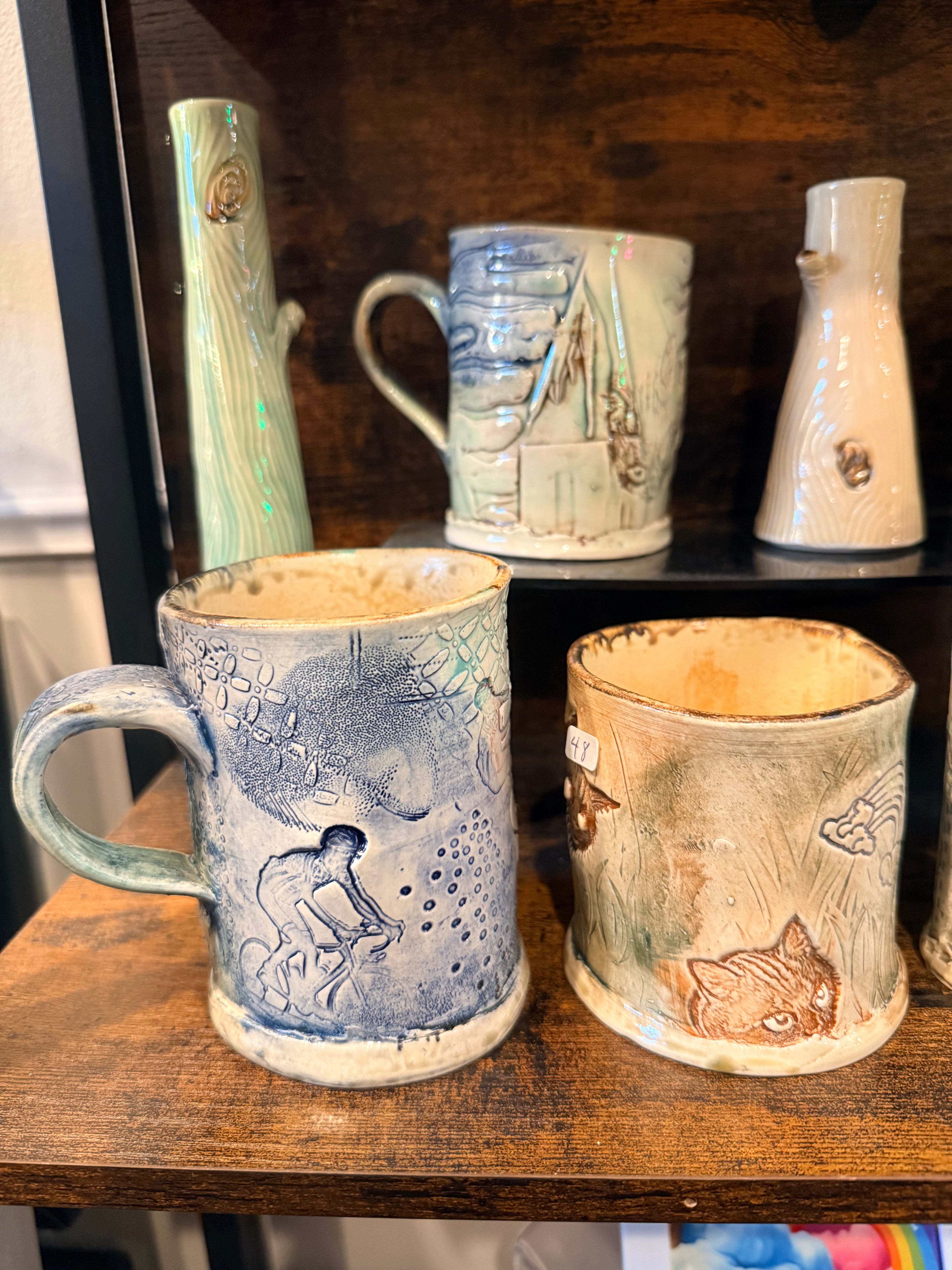 Amy Elswick: Ceramic Coffee Mugs