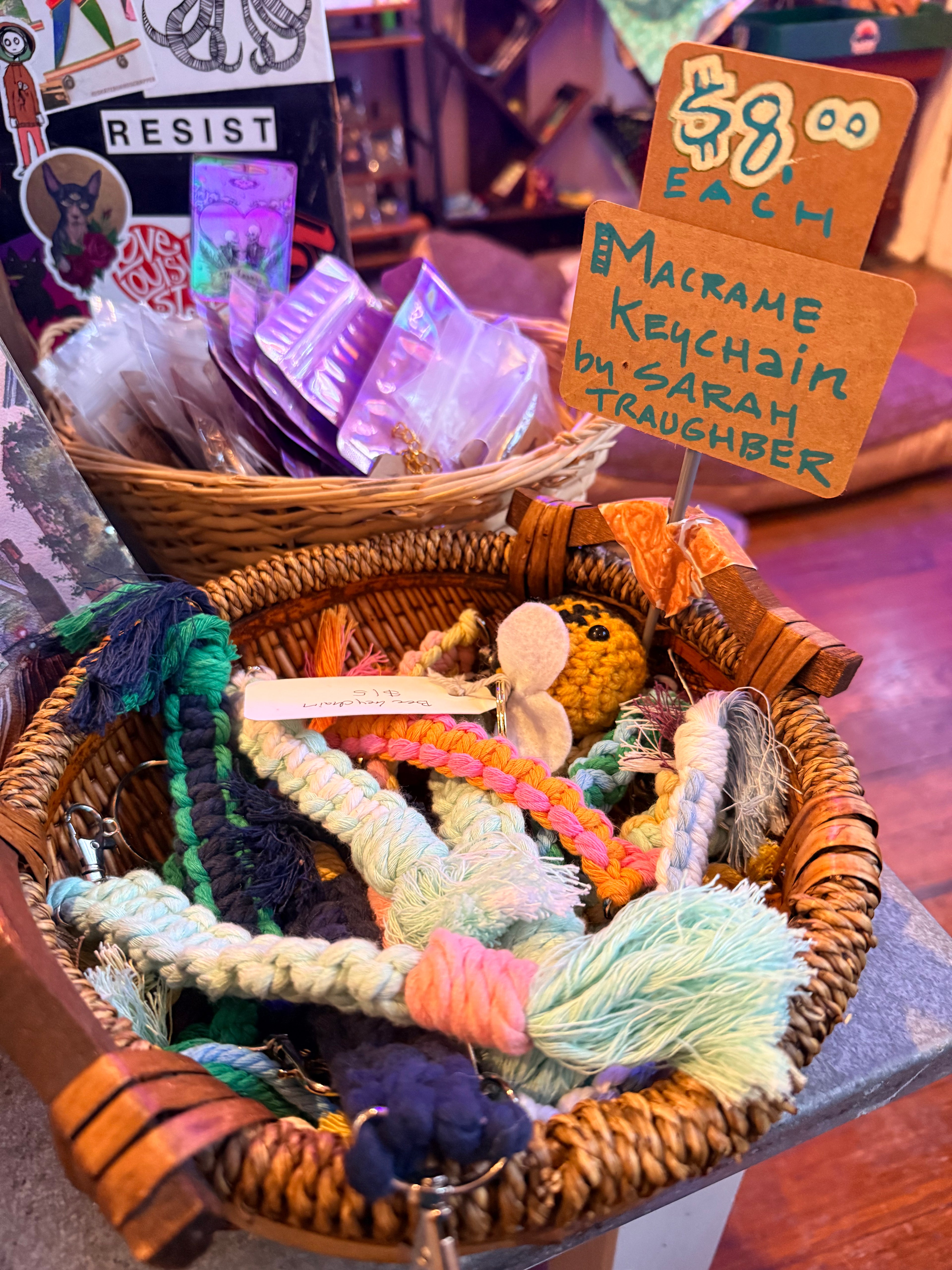 Sarah Traughber: Macrame Keychains
