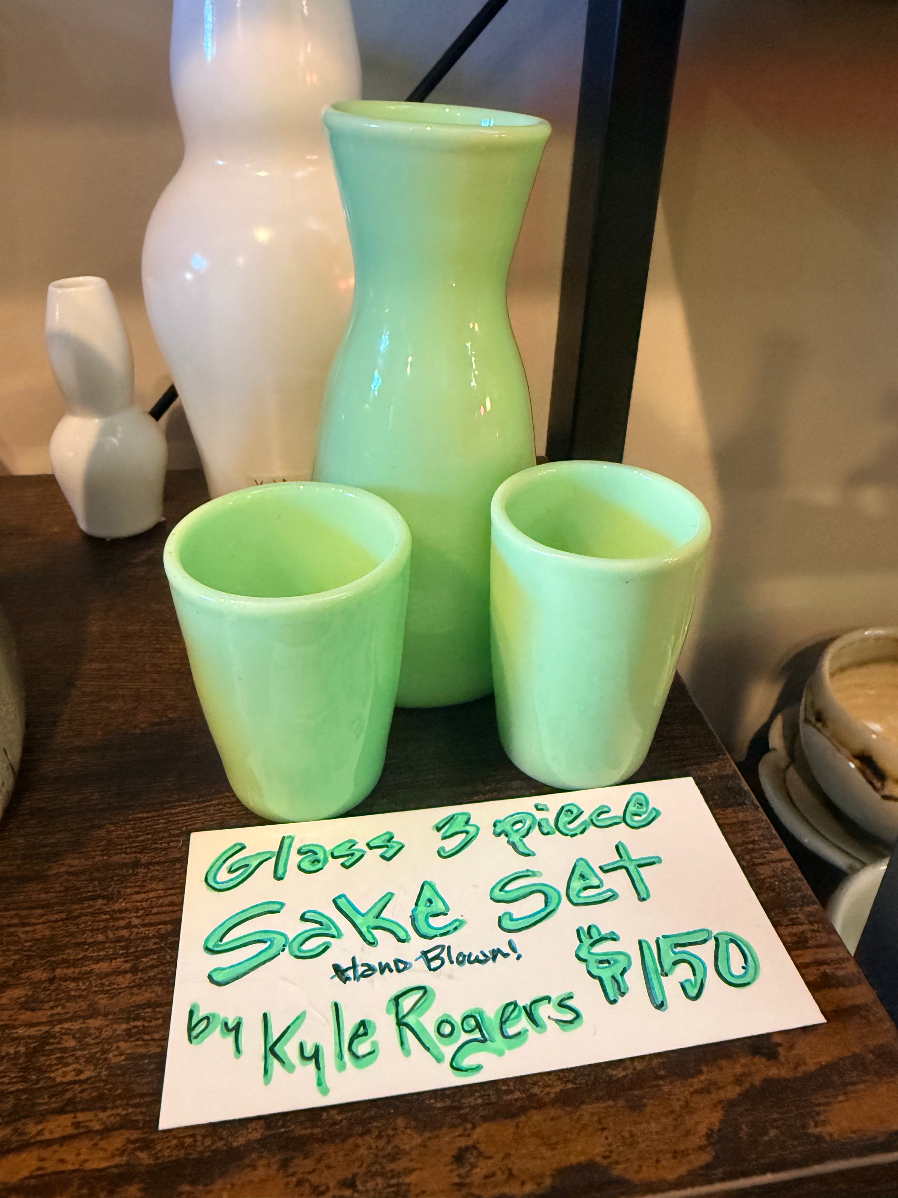 KYLou Glass: Sake Bottle Set