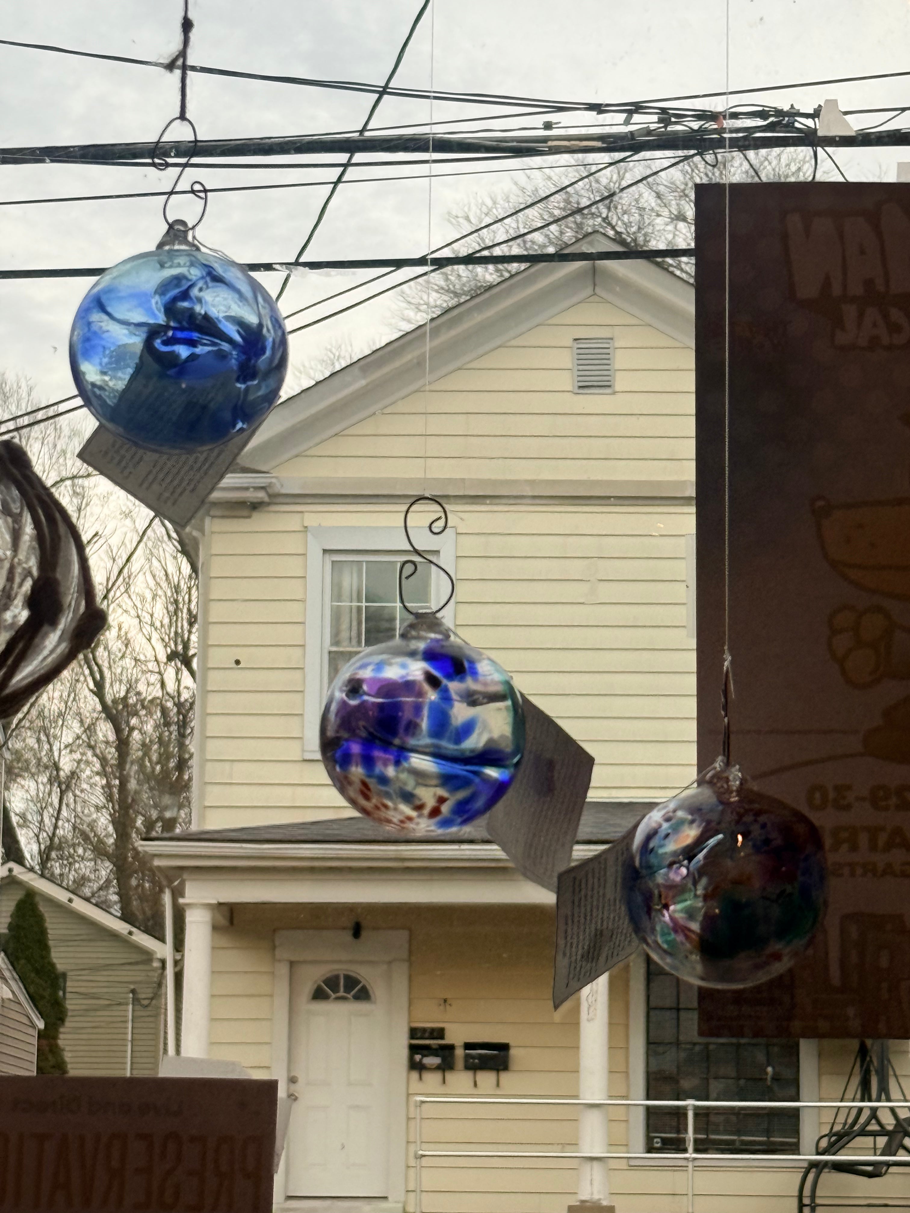 Flame Run Gallery: Glass Witch Ball Ornaments