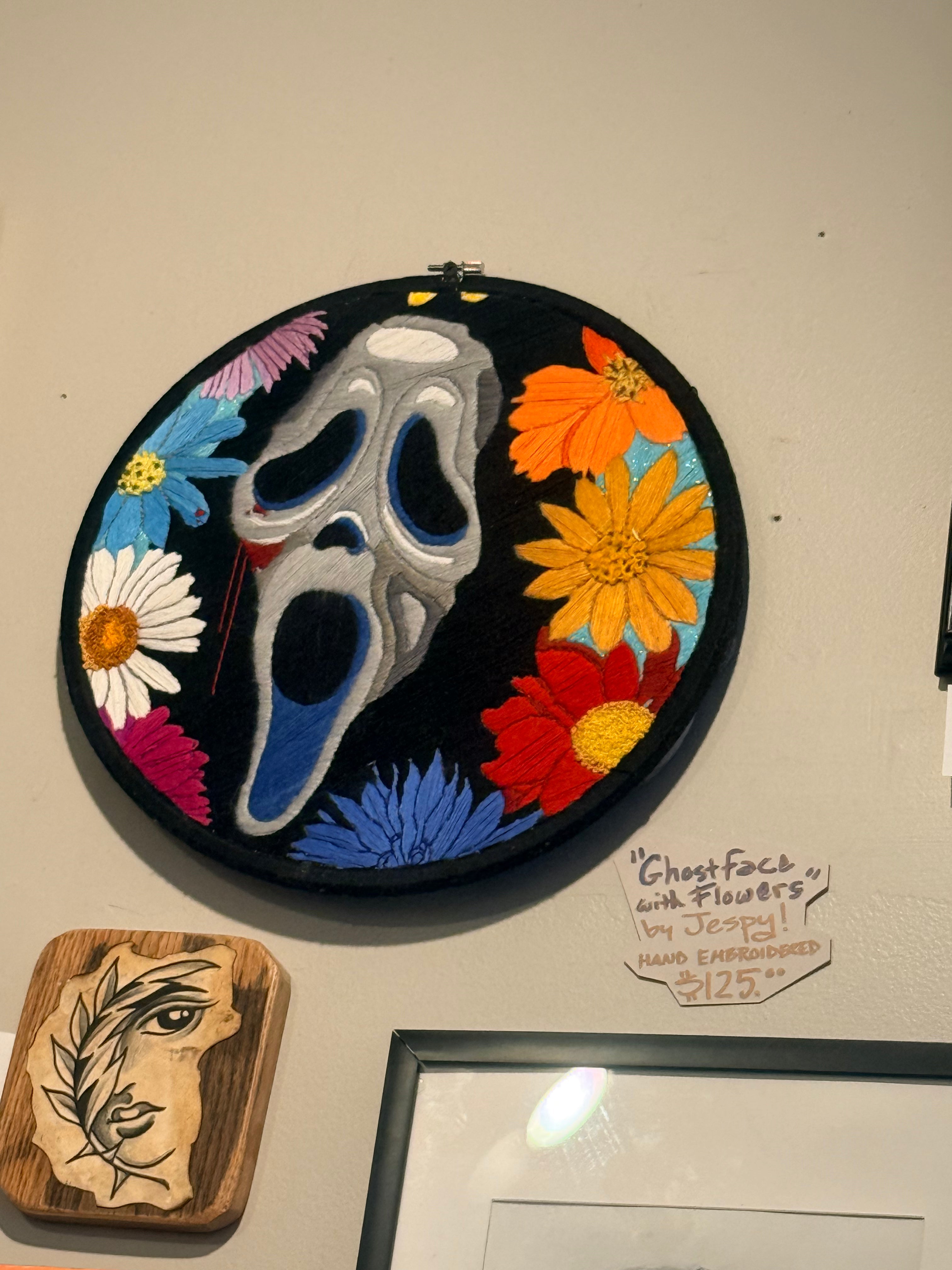 Ghost Face with Flowers: Jessica Spencer