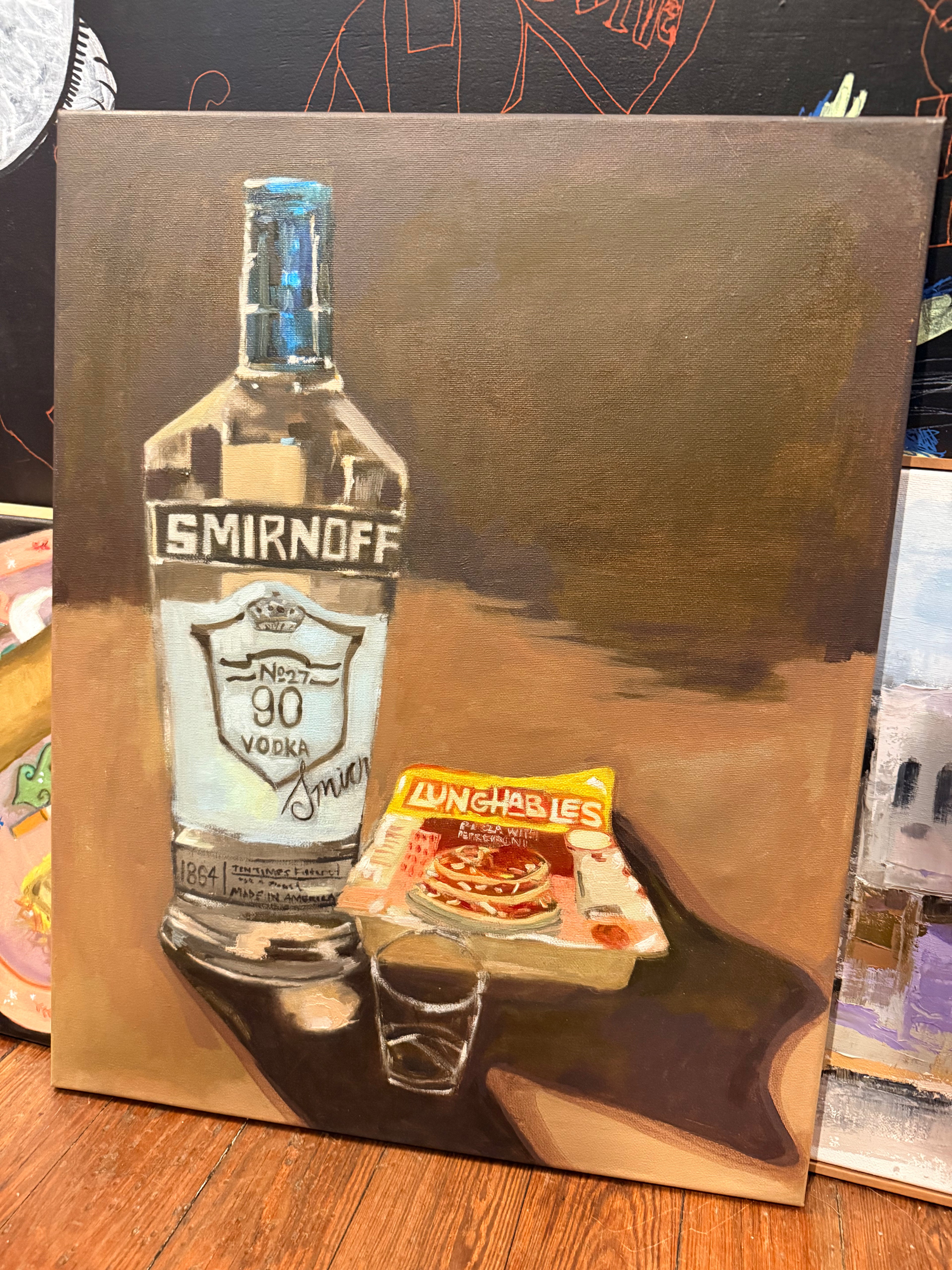 Shaylee Hall: Smirnoff & Lunchables Painting