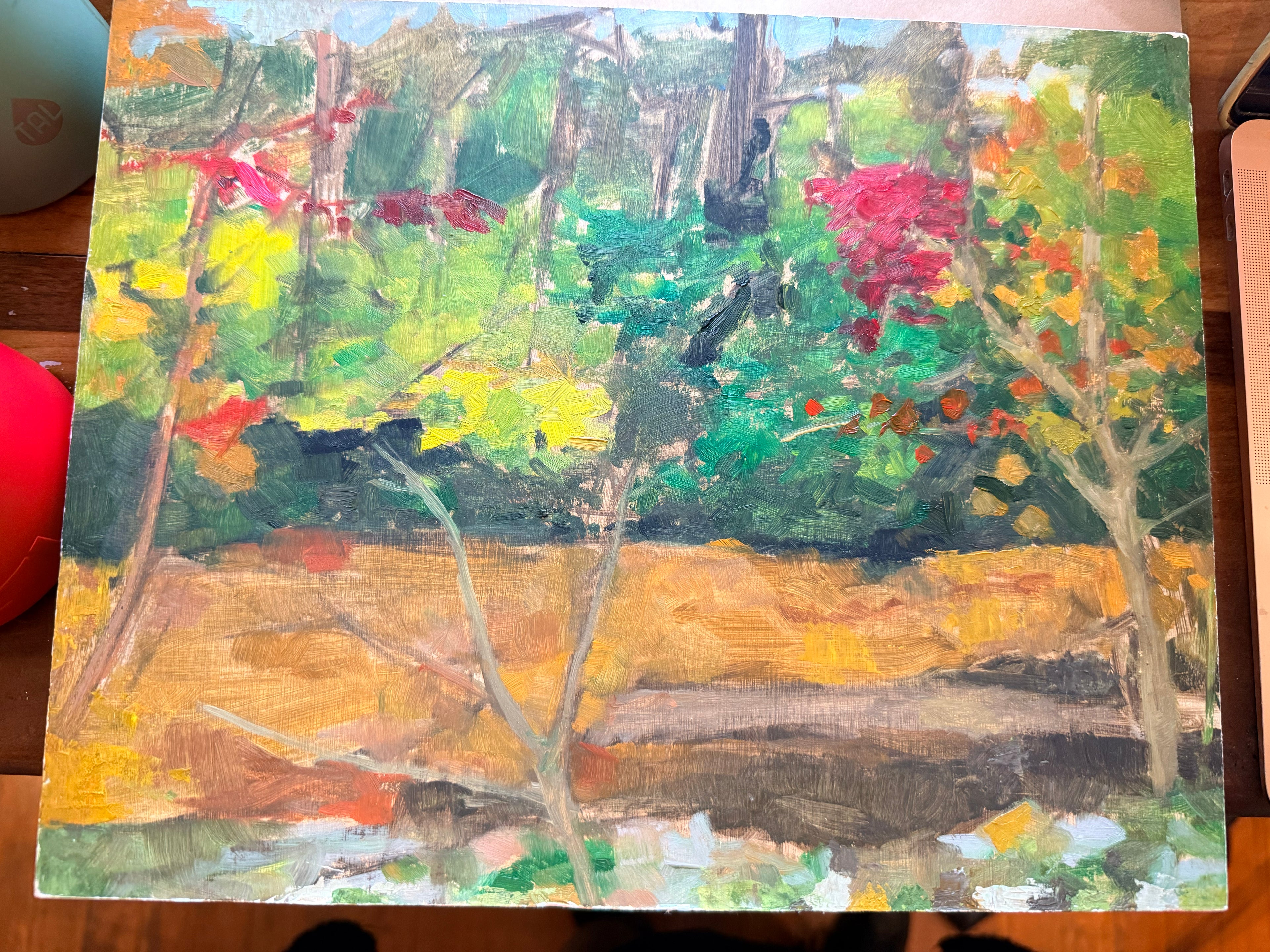 Shaylee Hall: Untitled Forest Painting